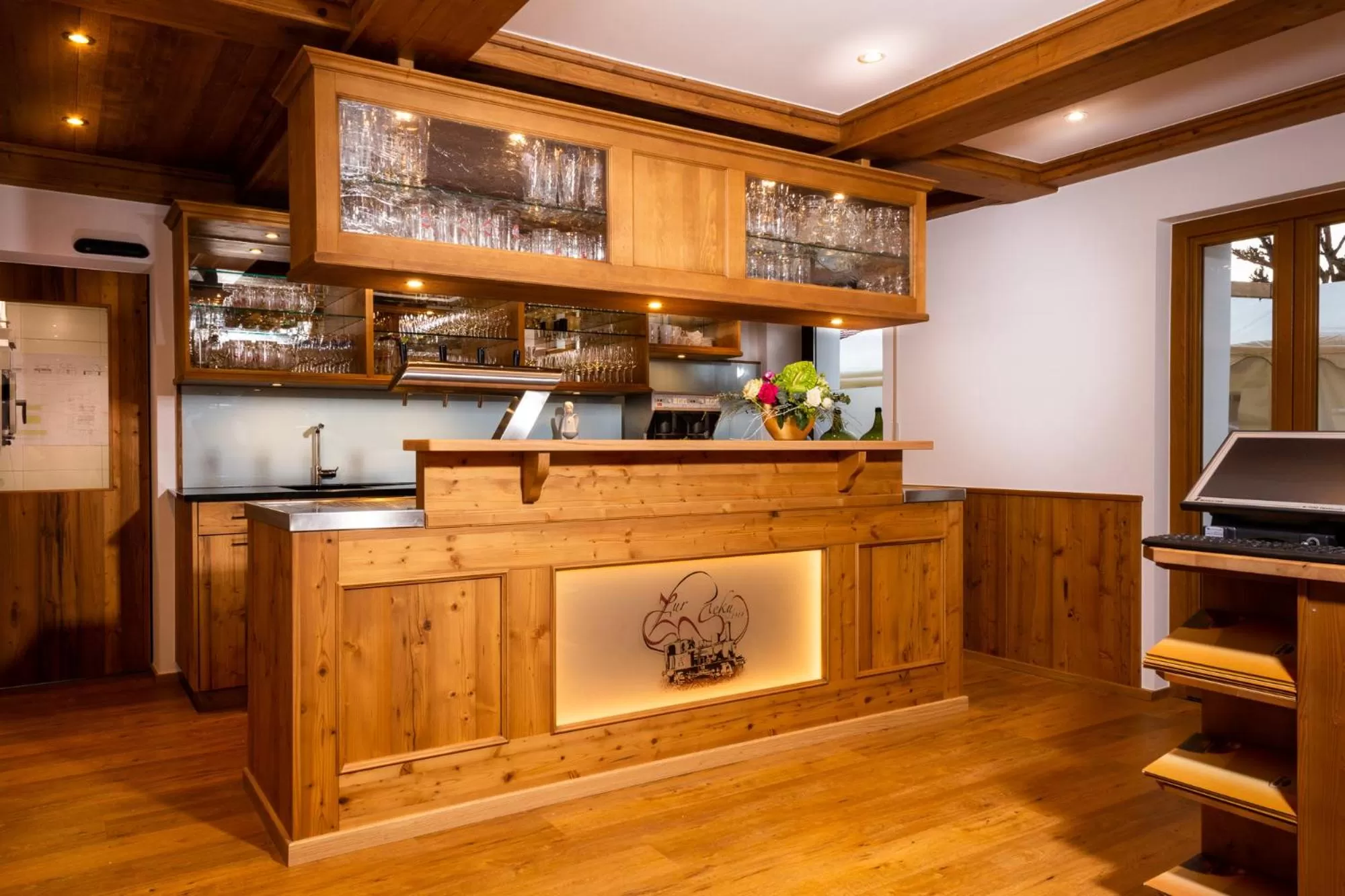 Kitchen or kitchenette in Gasthof Zur Seku