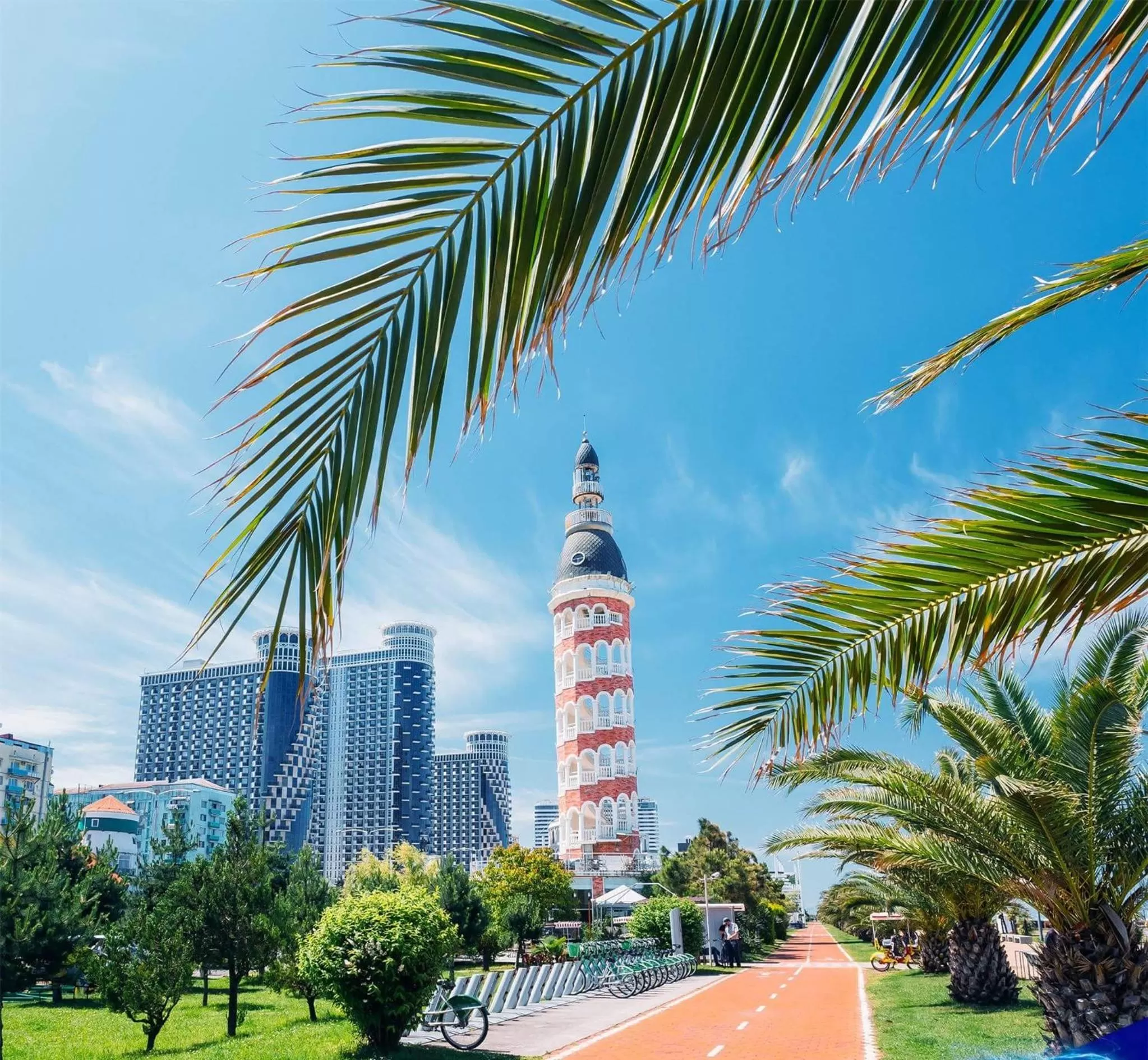 Patio in Aparthotel Holiday Lux Batumi