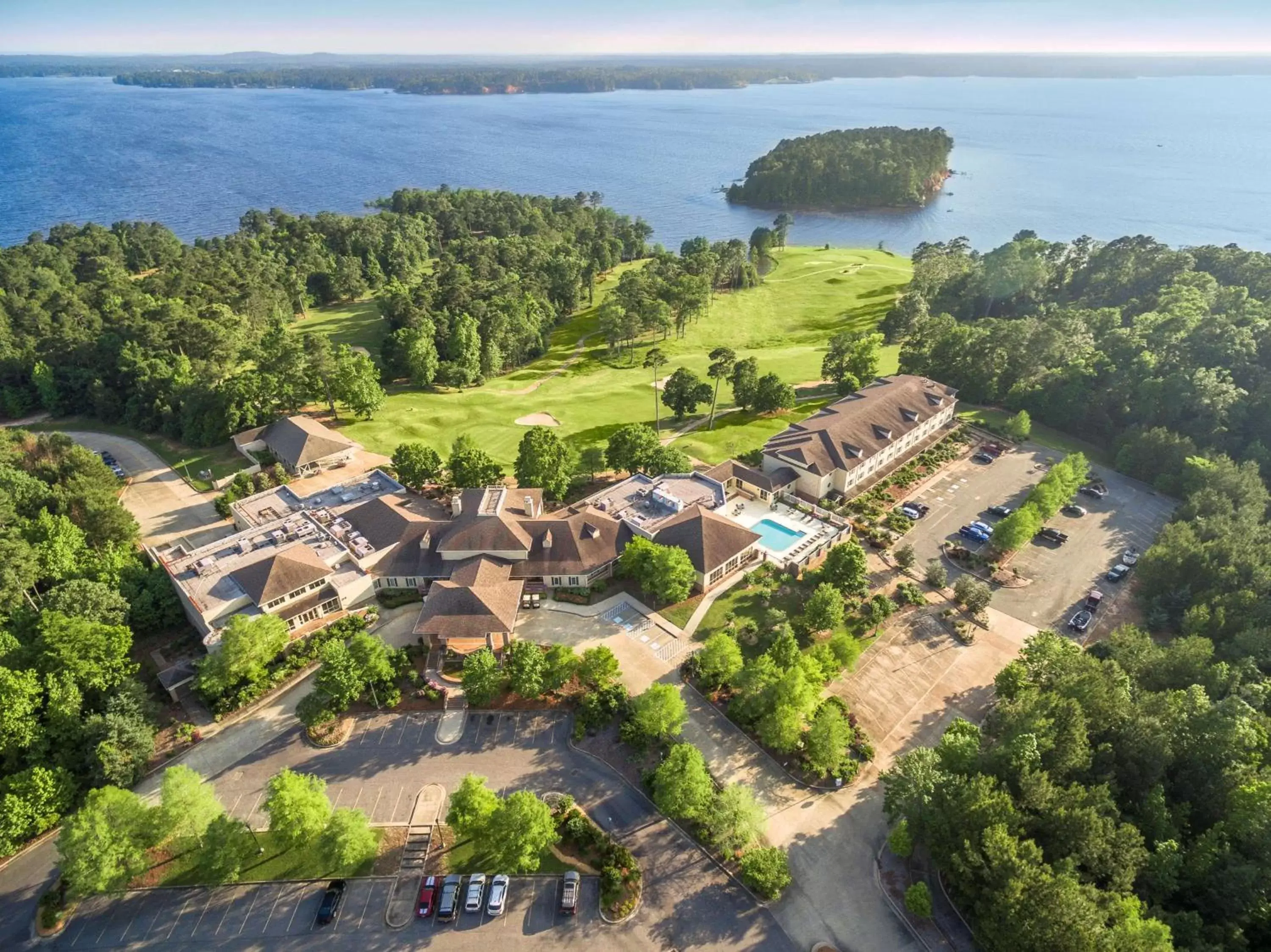 Property building, Bird's-eye View in Cypress Bend Resort, a Wyndham Hotel