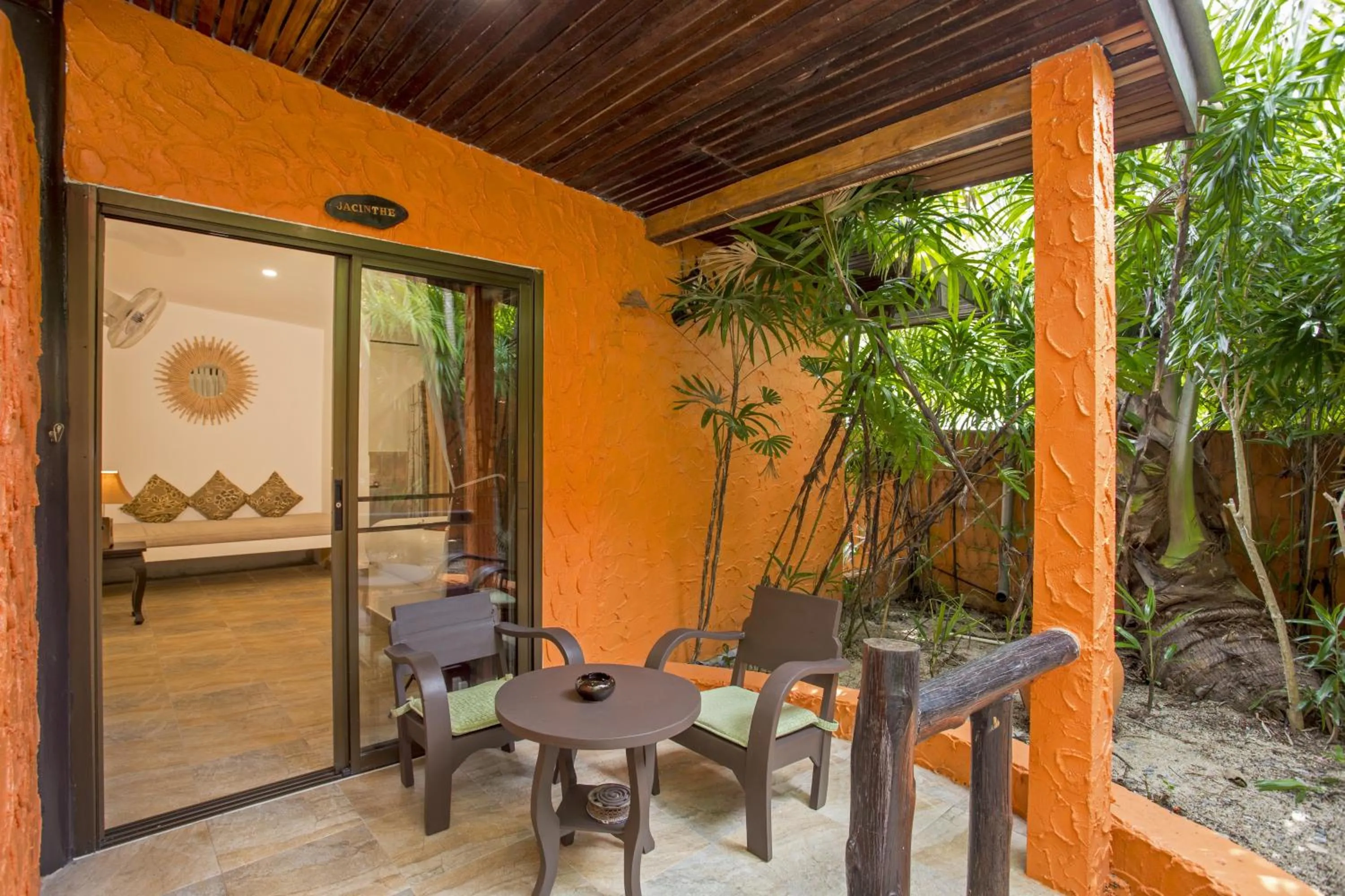 Patio in Eden Bungalows Fisherman's village