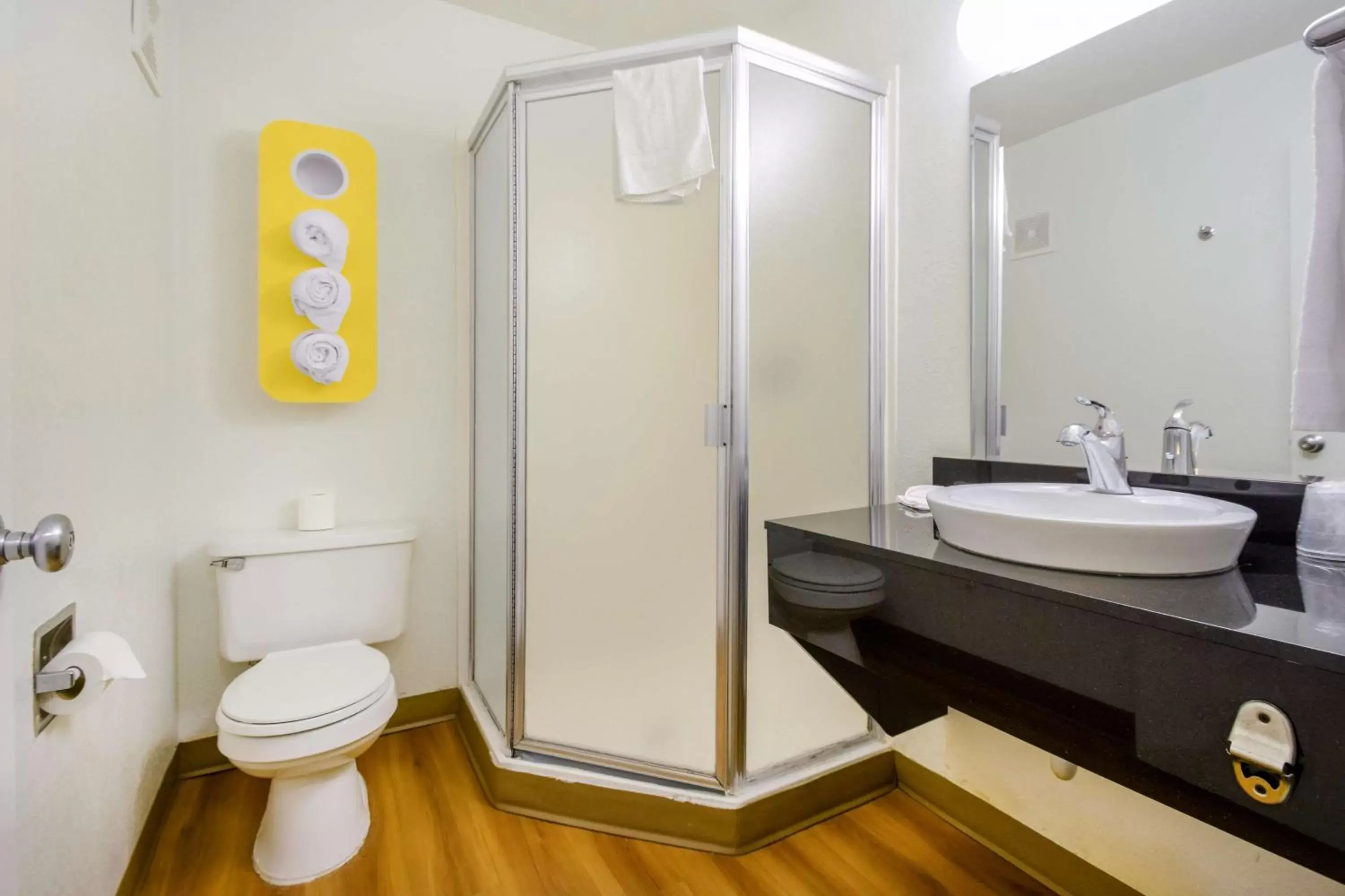 Photo of the whole room, Bathroom in Motel 6-Kelso, WA - Mt. St. Helens