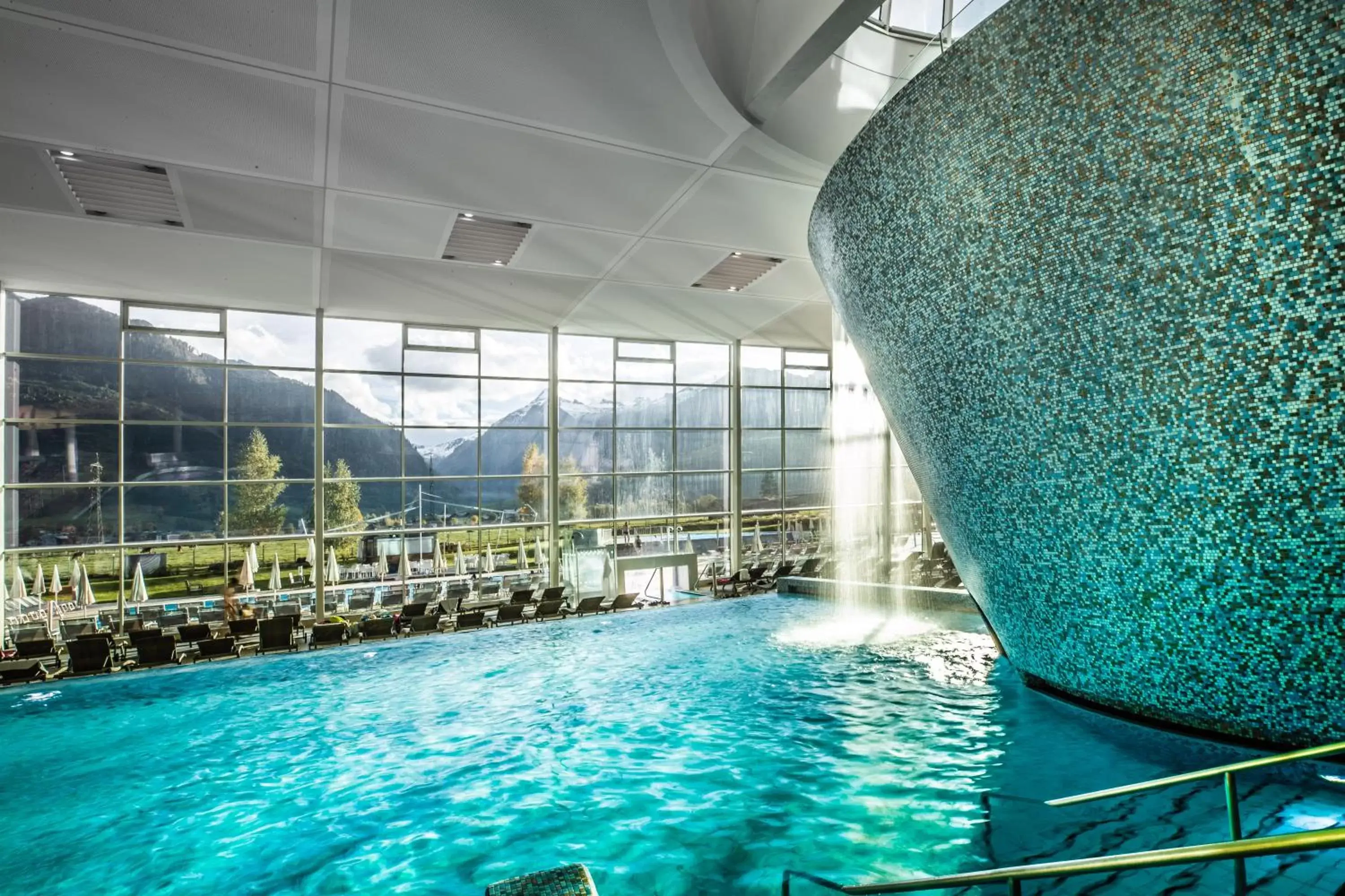 Hot Spring Bath, Swimming Pool in Tauern Spa Hotel & Therme