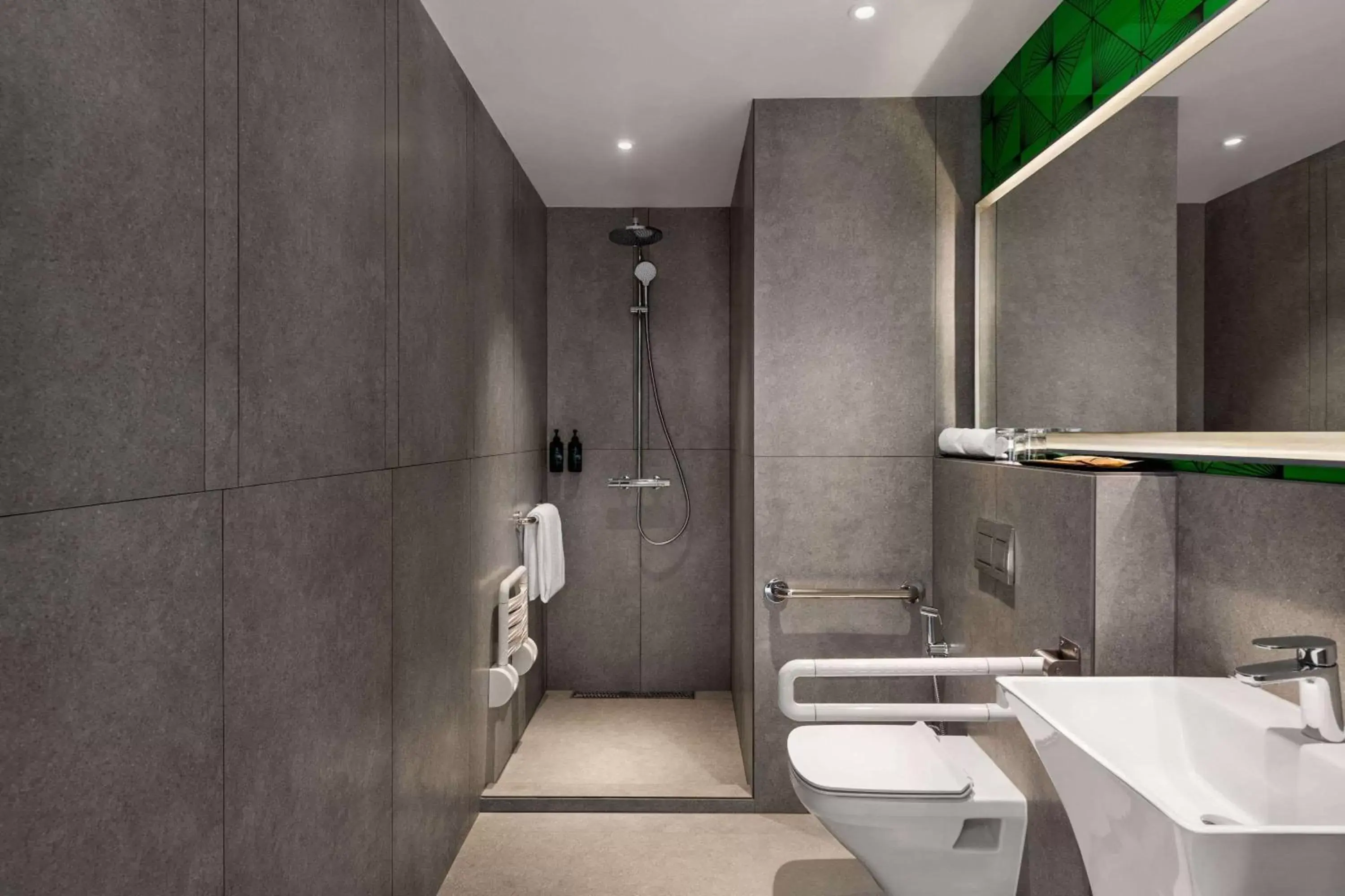 Shower, Bathroom in Ramada Encore by Wyndham Bareilly Civil Lines