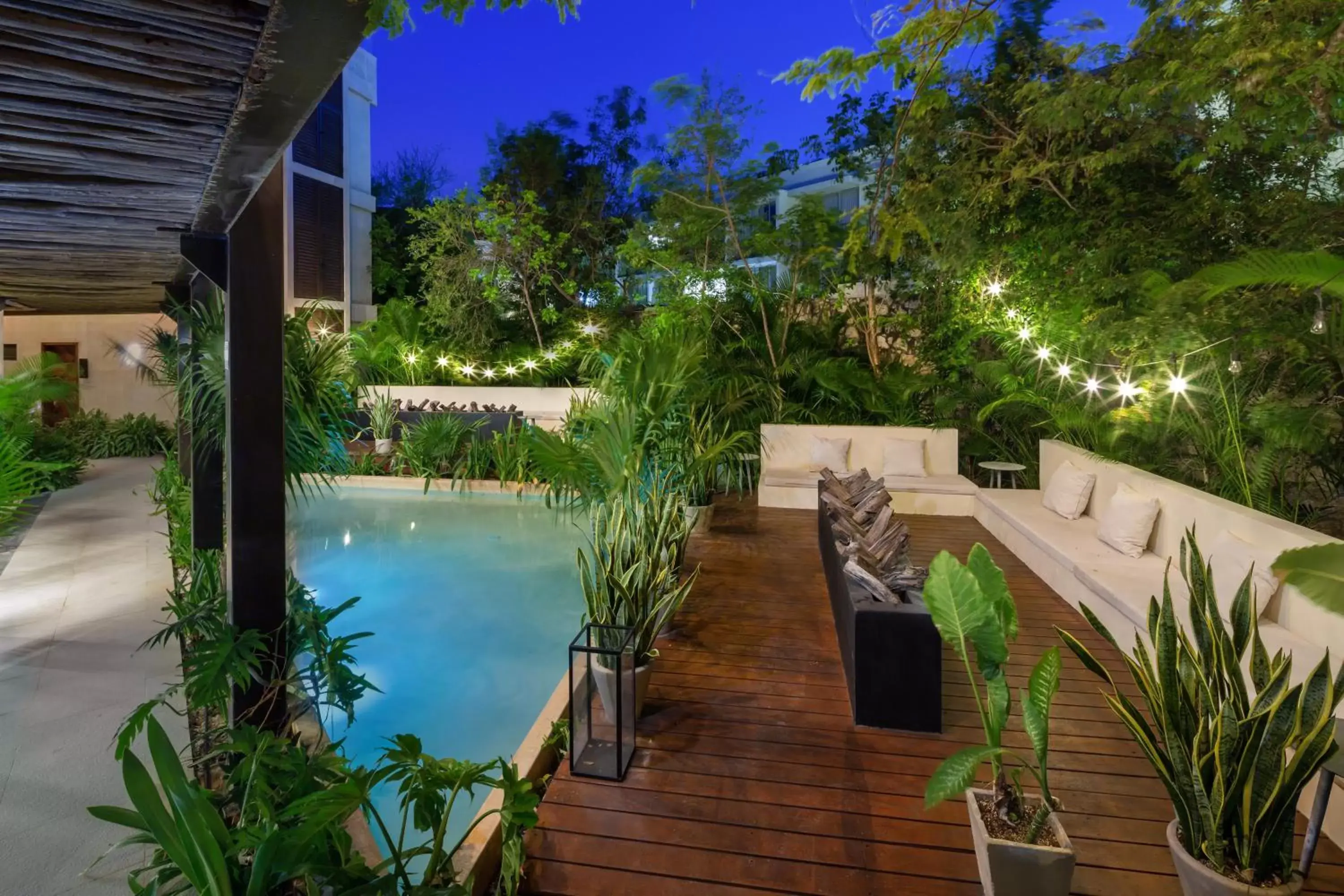 flat iron, Swimming Pool in Cacao Tulum -Luxury Condos-