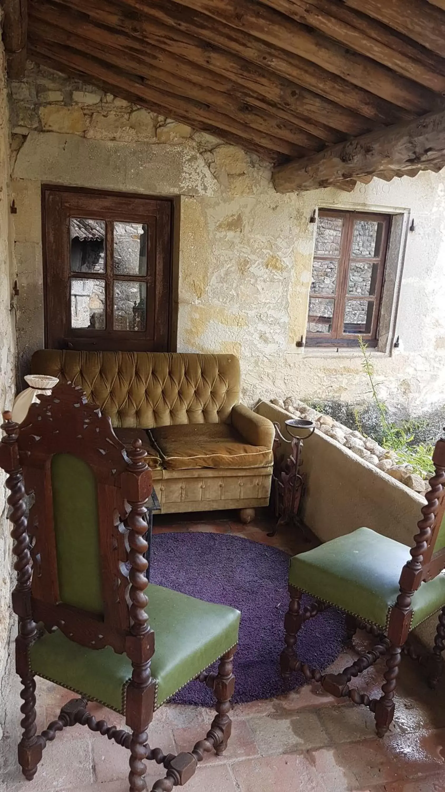 Patio, Seating Area in Suite Cardinale 40m2 chambre d' hôte du Mas Fabrègue