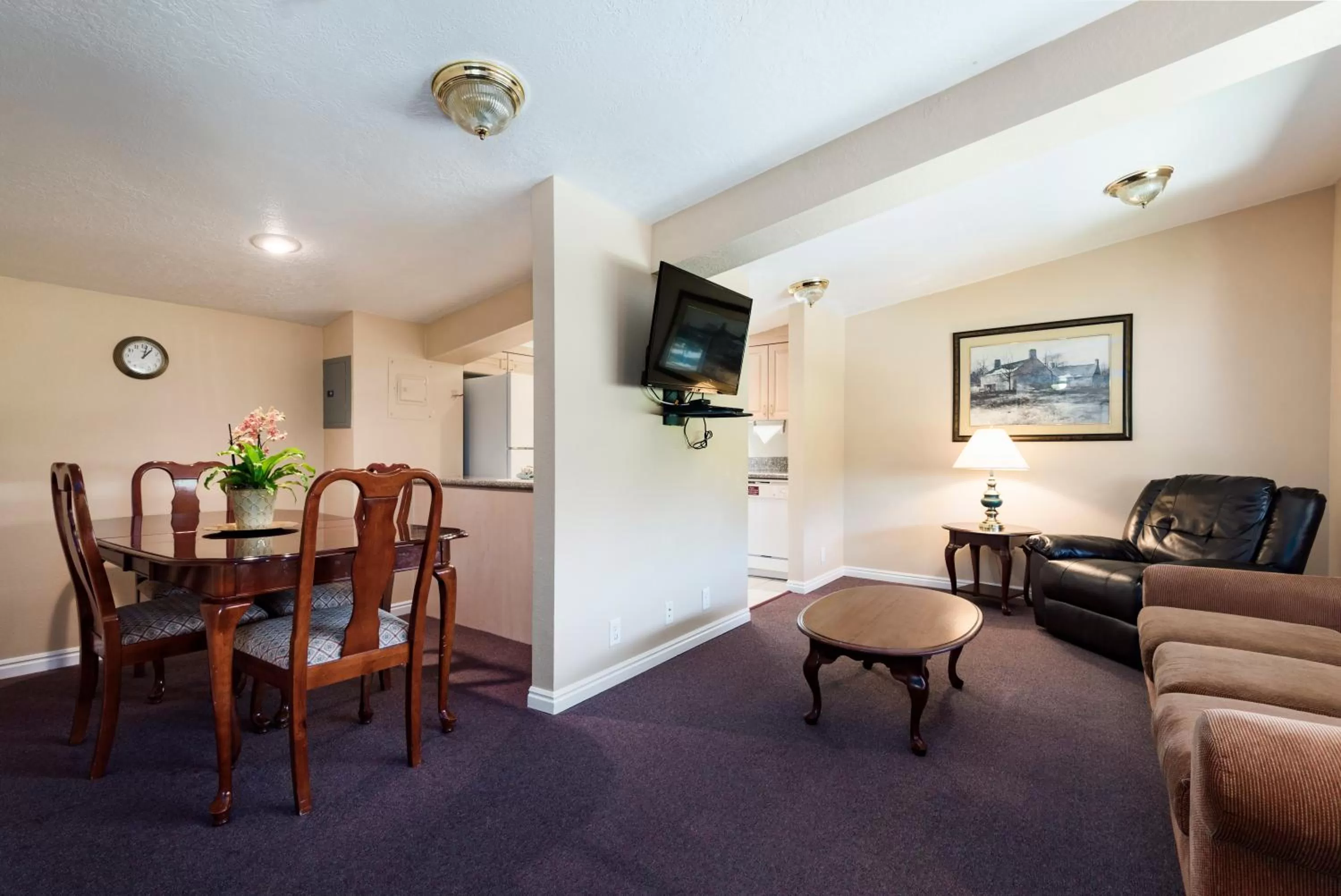 Living room in The Kimball at Temple Square