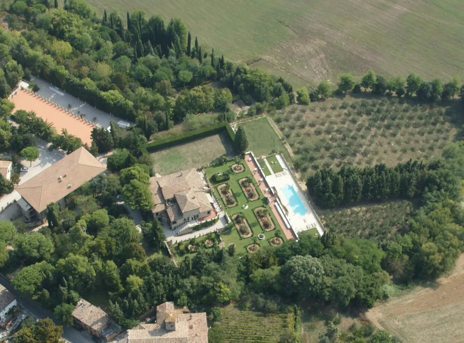 Bird's eye view, Bird's-eye View in Villa Cattani Stuart