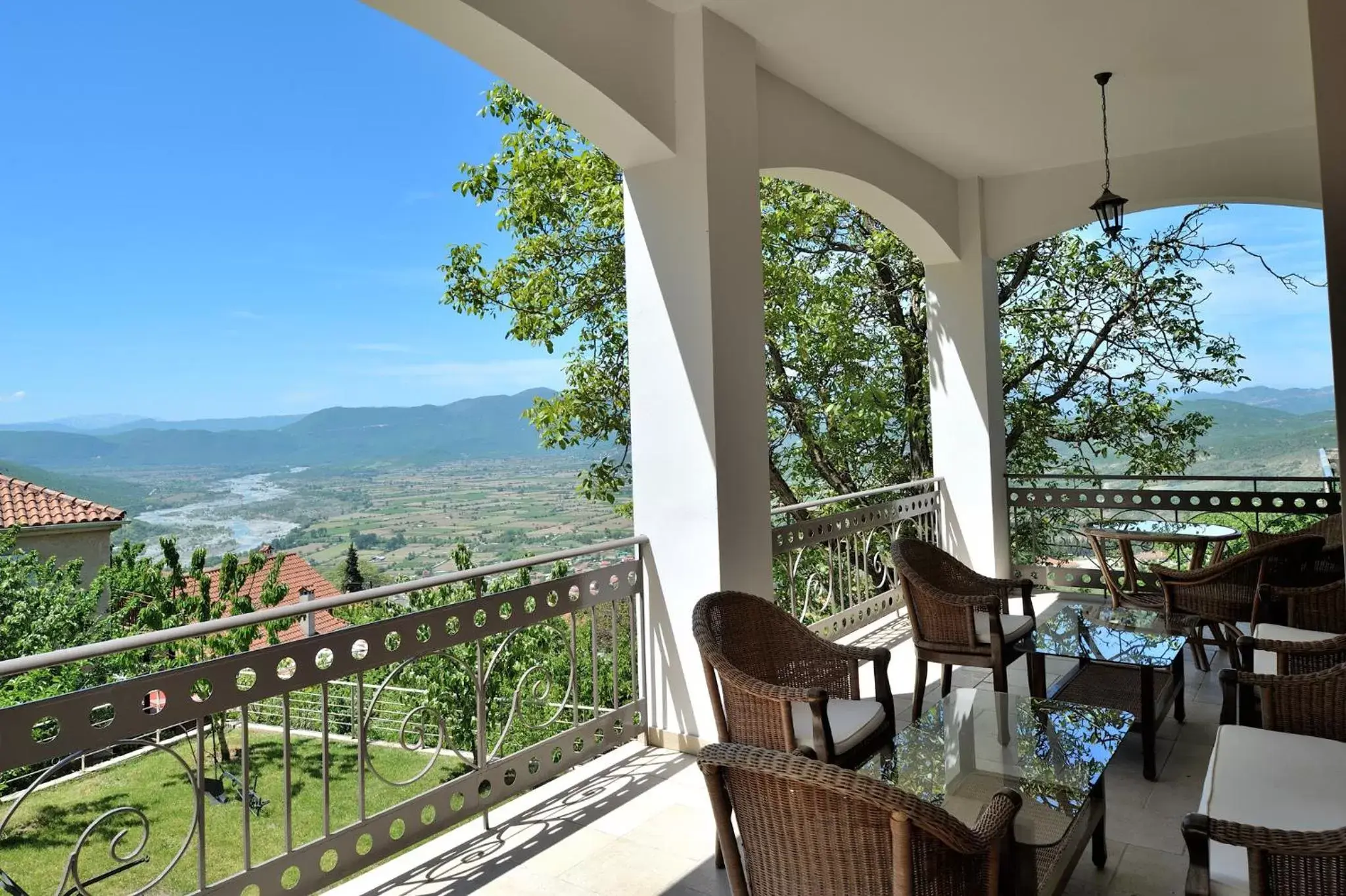 View (from property/room), Balcony/Terrace in Konitsa Mountain Hotel