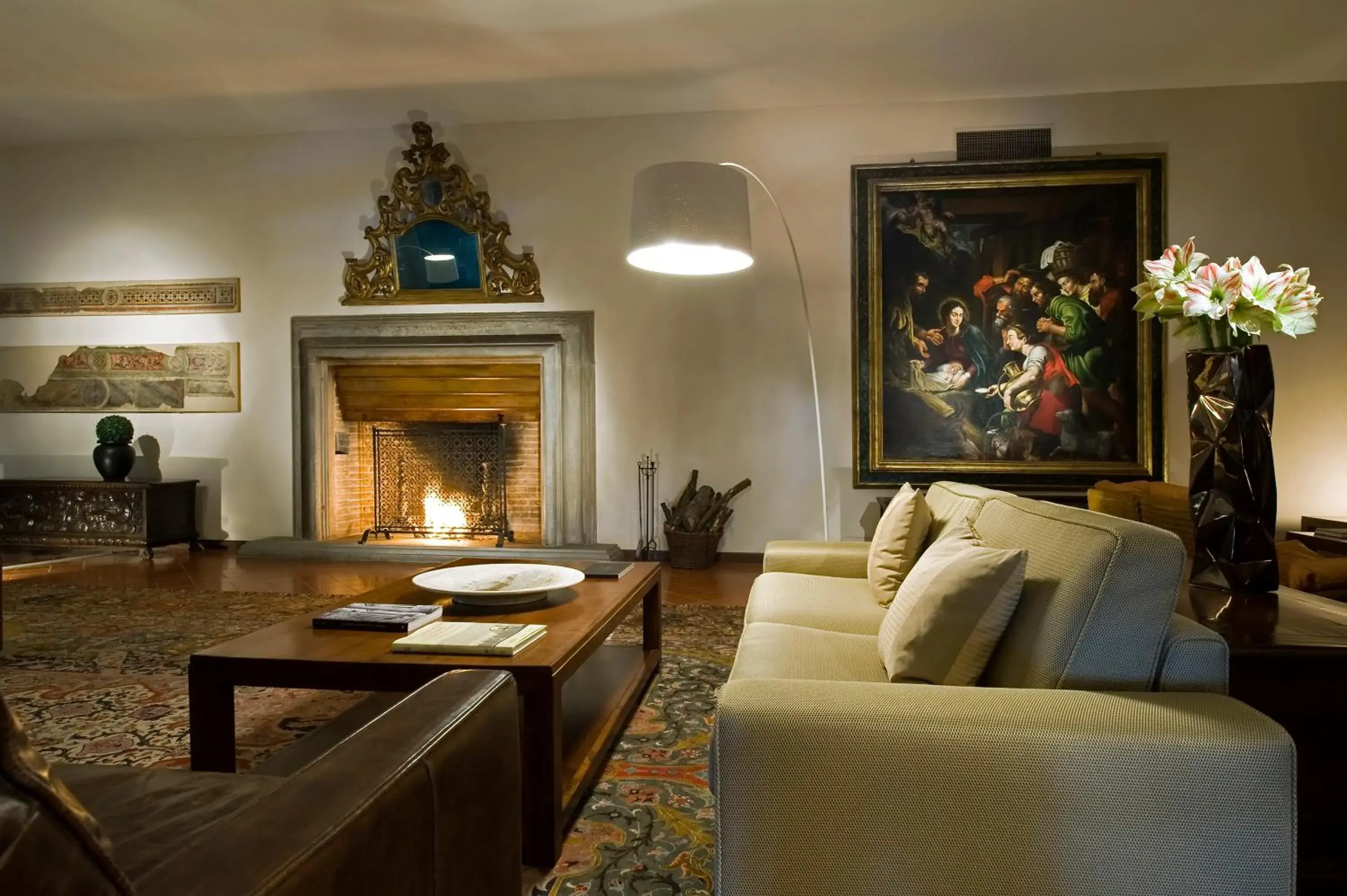 Communal lounge/ TV room, Seating Area in Park Hotel Ai Cappuccini
