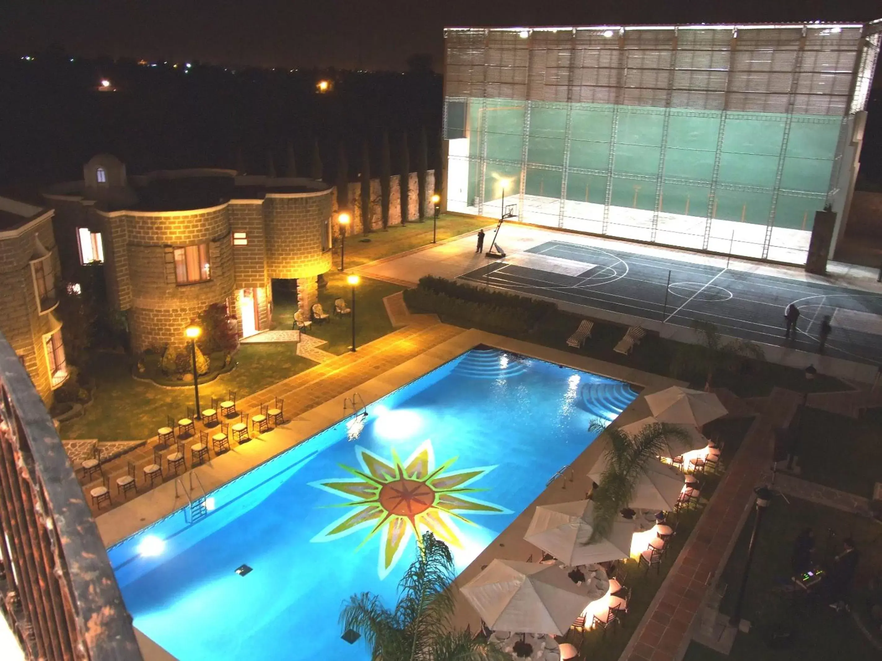 Bird's eye view, Pool View in Mansion Tepotzotlan