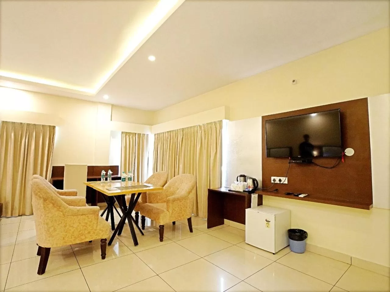 Dining area in Indira Nikunj Rubystone Exotic