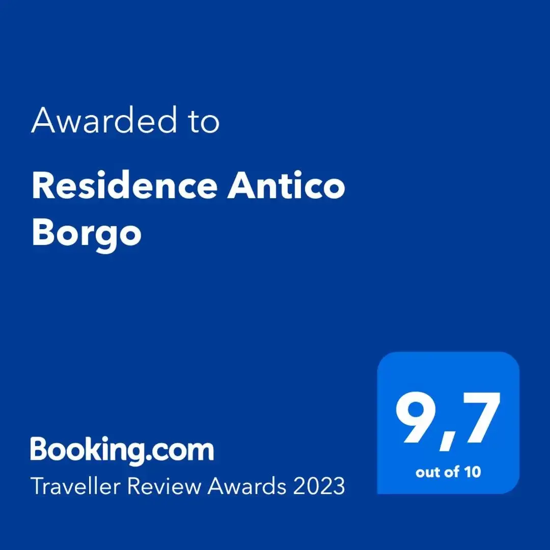 Certificate/Award, Logo/Certificate/Sign/Award in Residence Antico Borgo