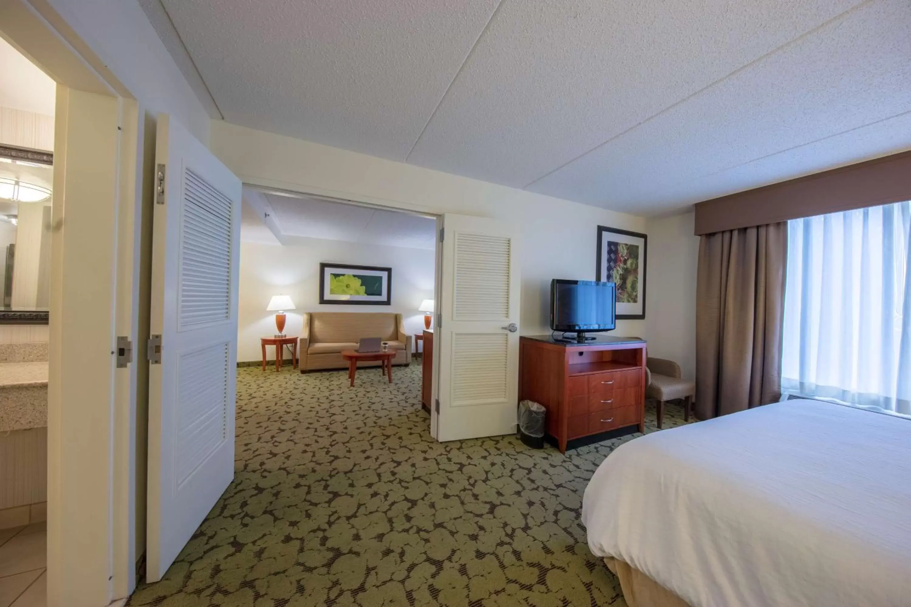 Bedroom, TV/Entertainment Center in Hilton Garden Inn Columbia/Harbison