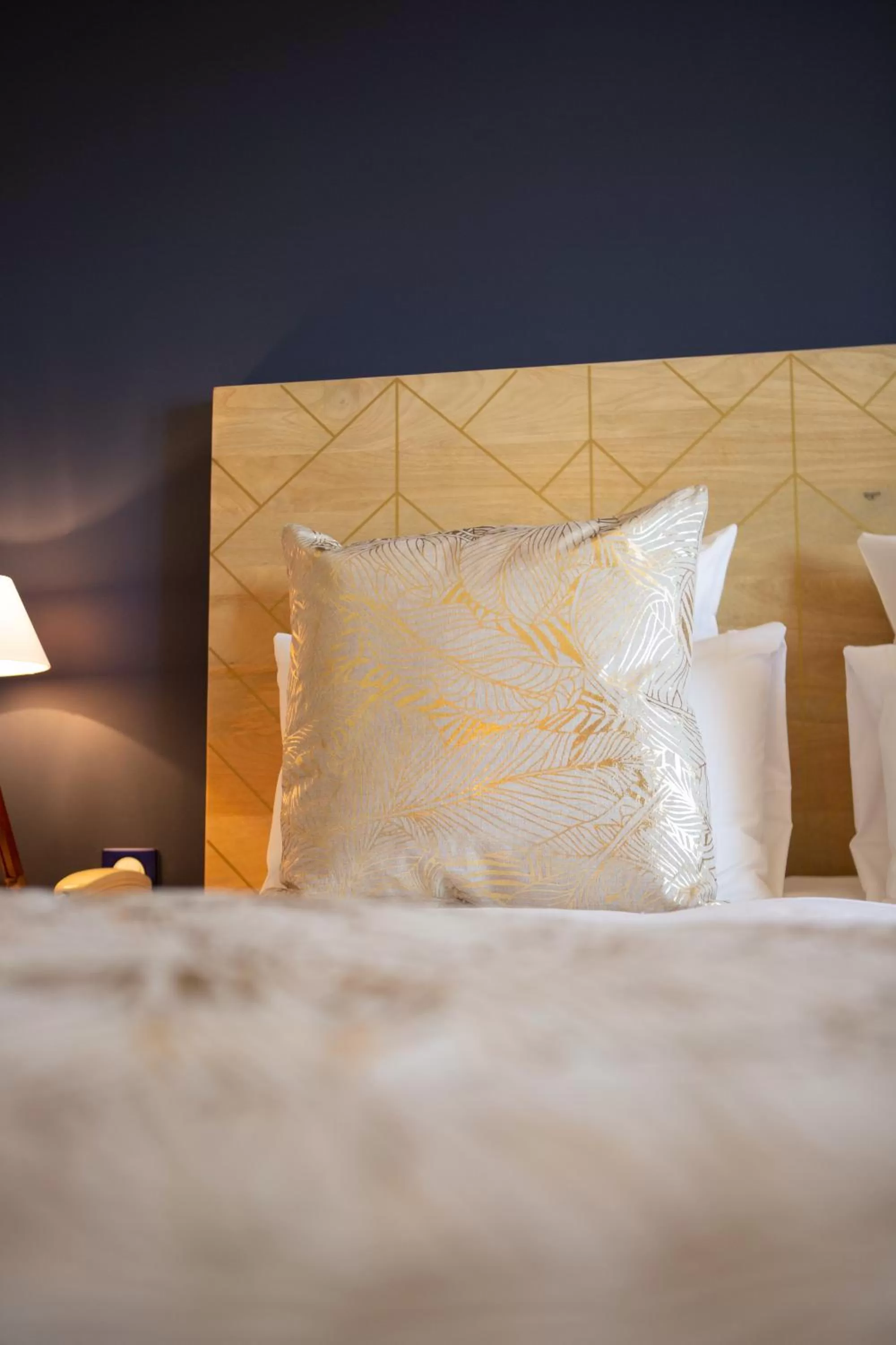Decorative detail, Bed in Hôtel des Isles