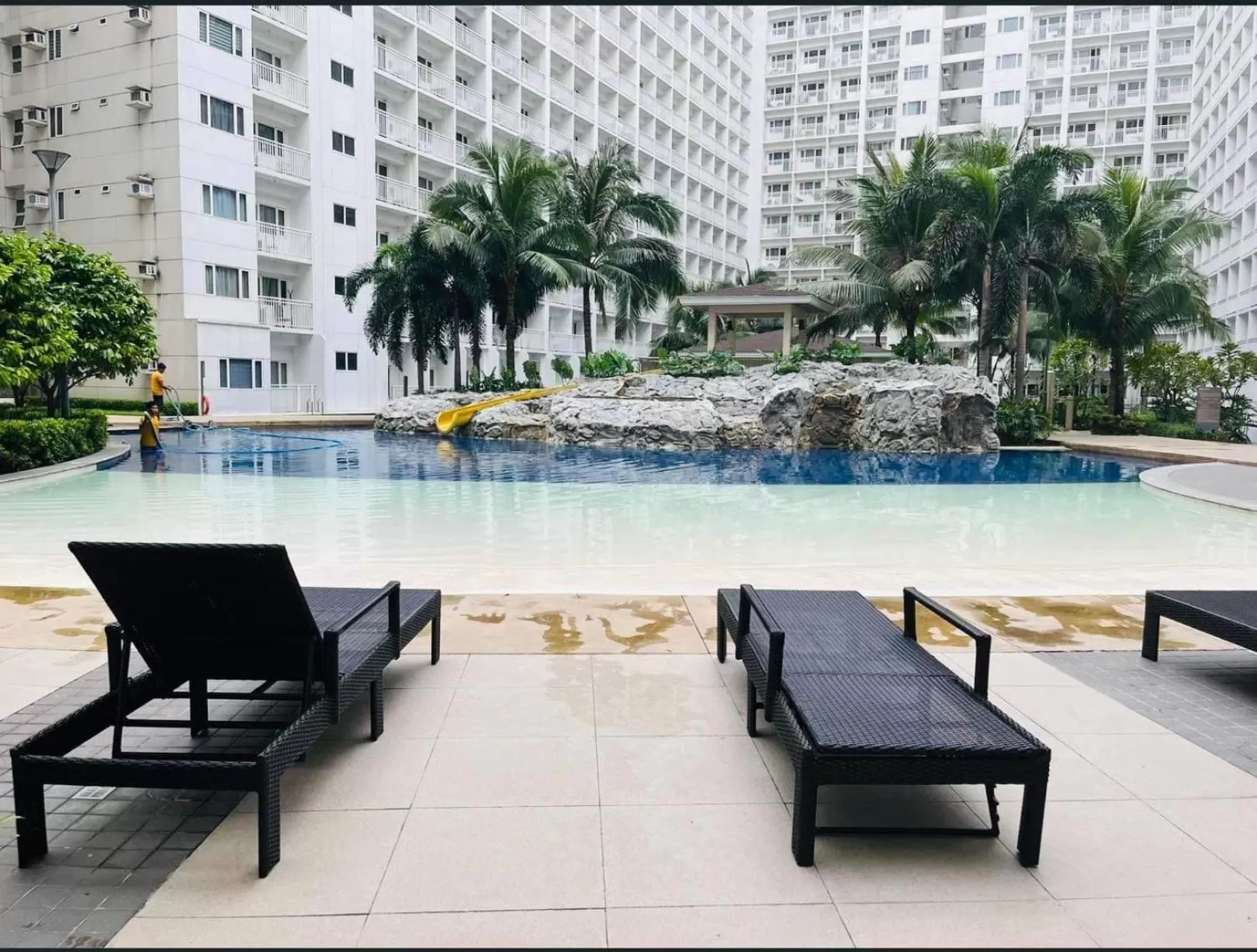 Swimming pool in NorChel's Staycation near Mall of Asia