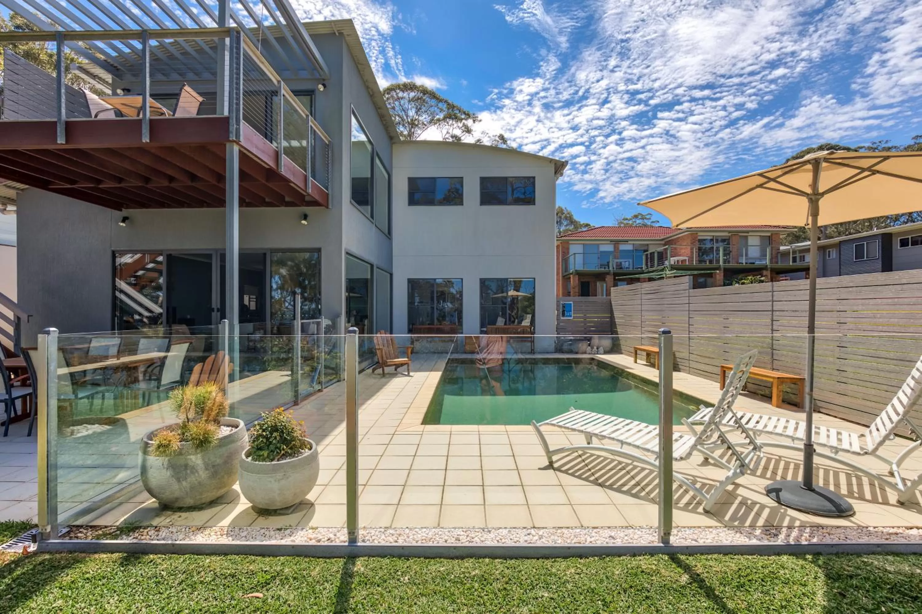 Pool view in The Edgewater on Greville