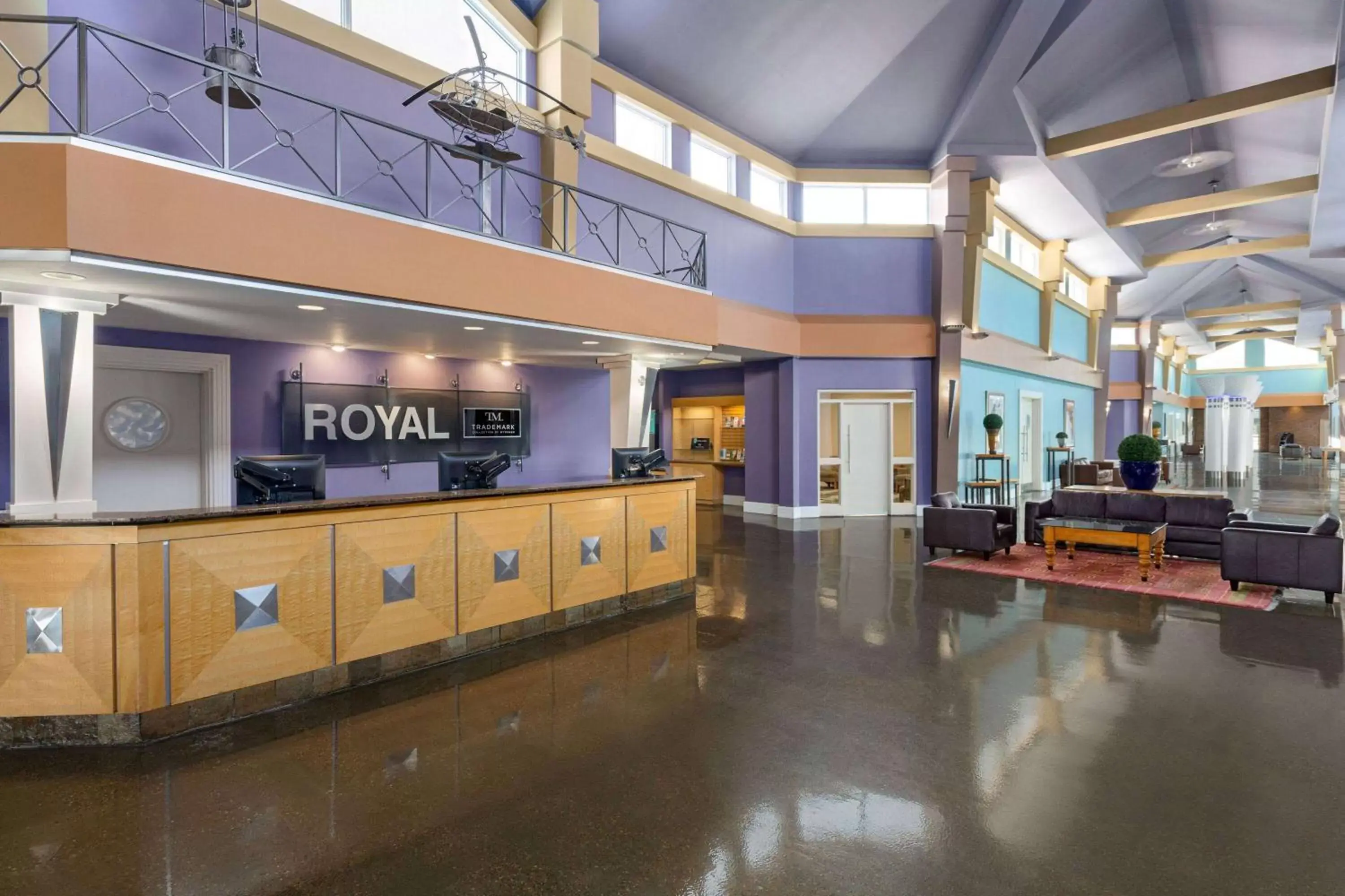 Lobby or reception, Lobby/Reception in Royal Hotel Edmonton Airport Trademark Collection By Wyndham