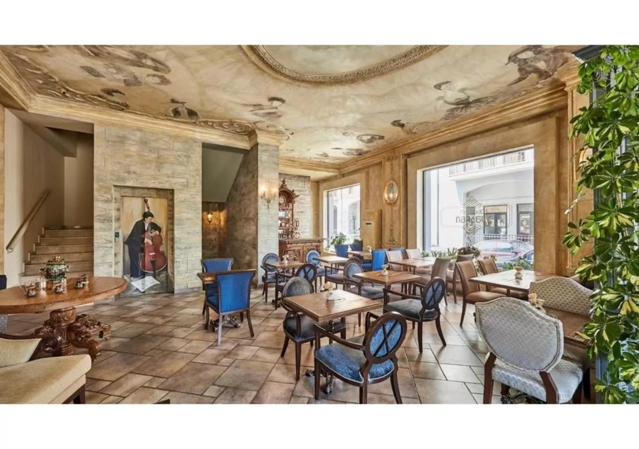 Lobby or reception in Hotel Pushkin