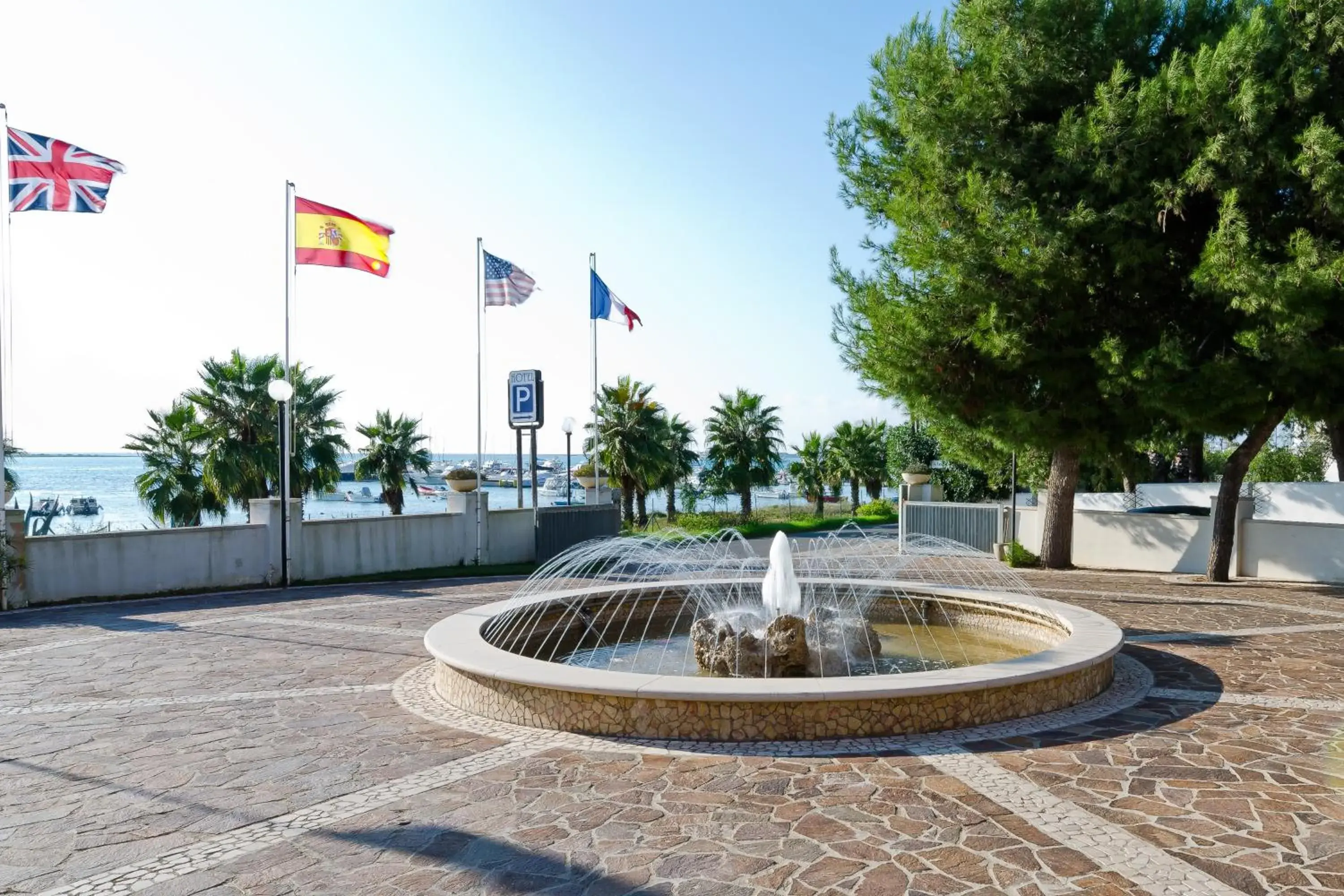 Decorative detail, Property Building in Hotel Mediterraneo