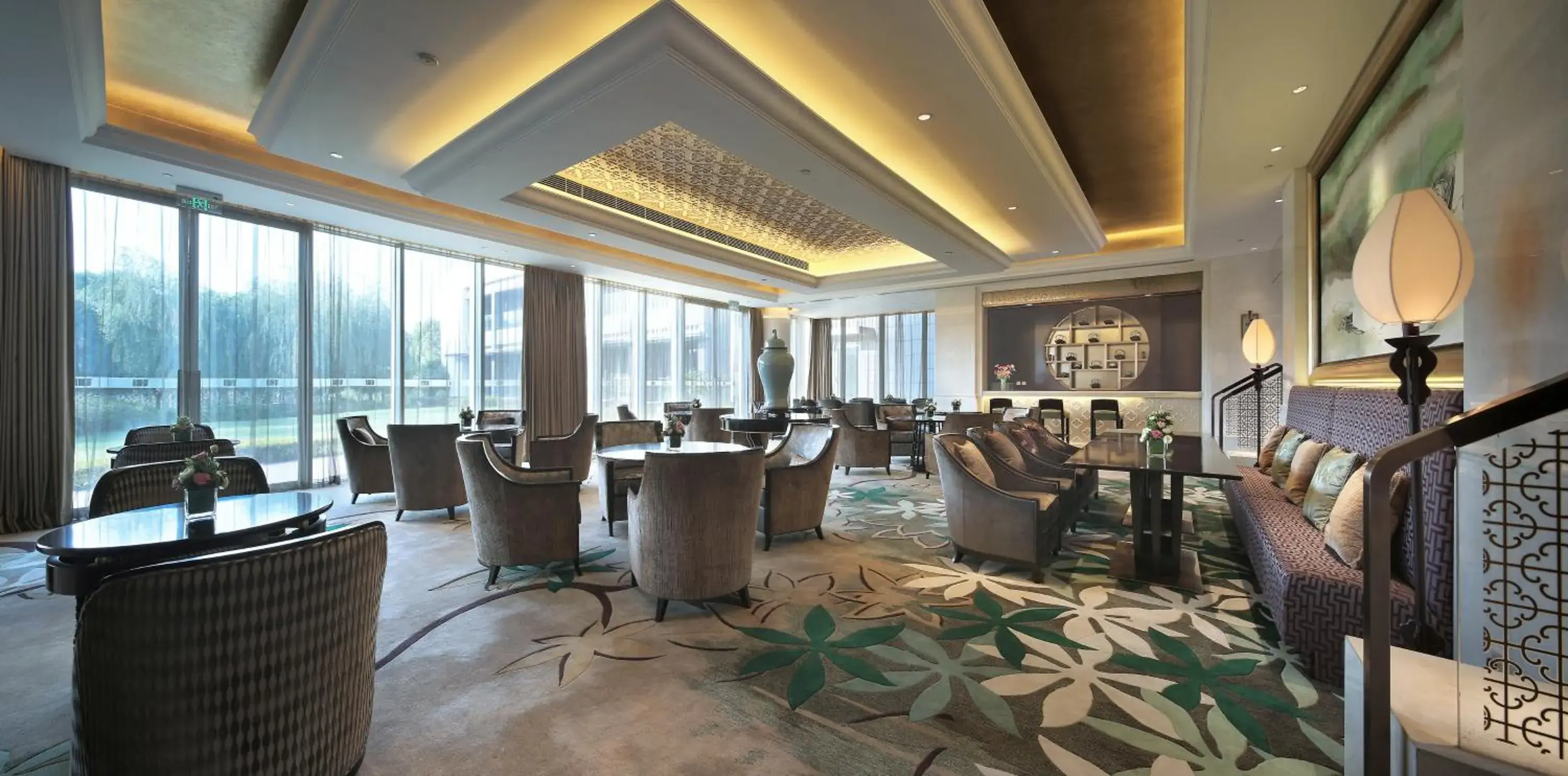 Lobby or reception, Restaurant/Places to Eat in Shanghai Dongjiao State Guest Hotel