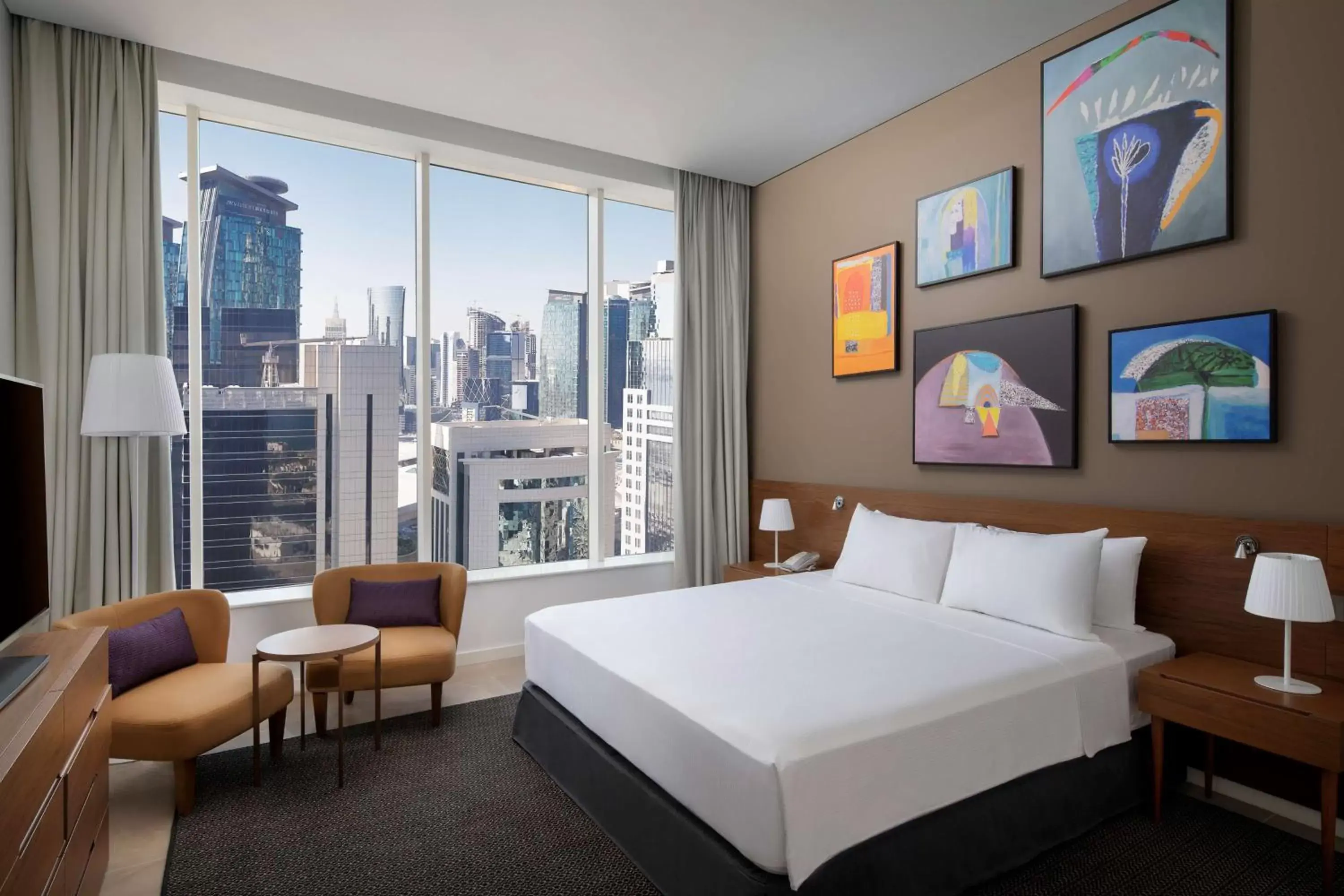 Bed in Aleph Doha Residences, Curio Collection By Hilton