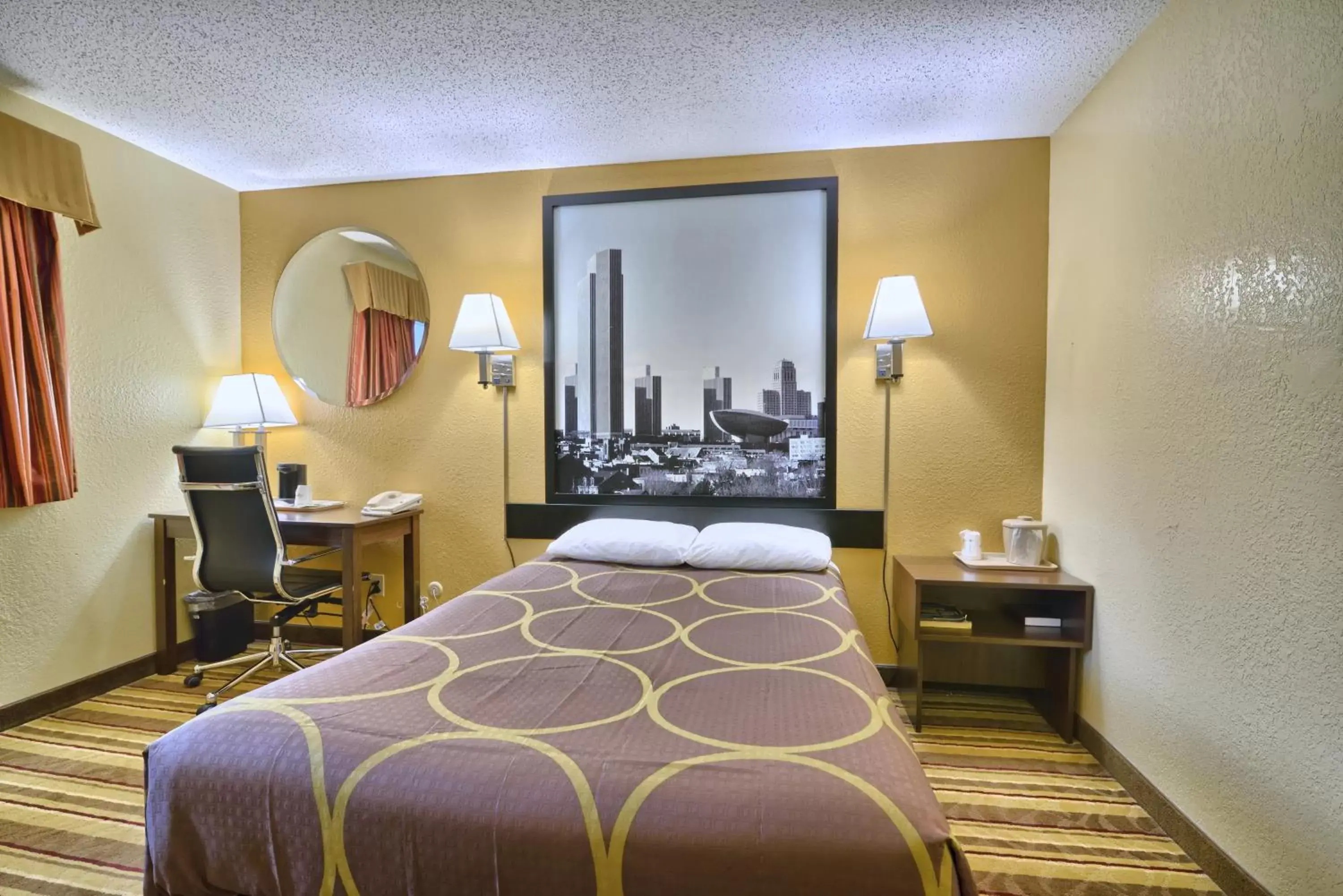 Bedroom, Room Photo in Super 8 by Wyndham Latham - Albany Airport