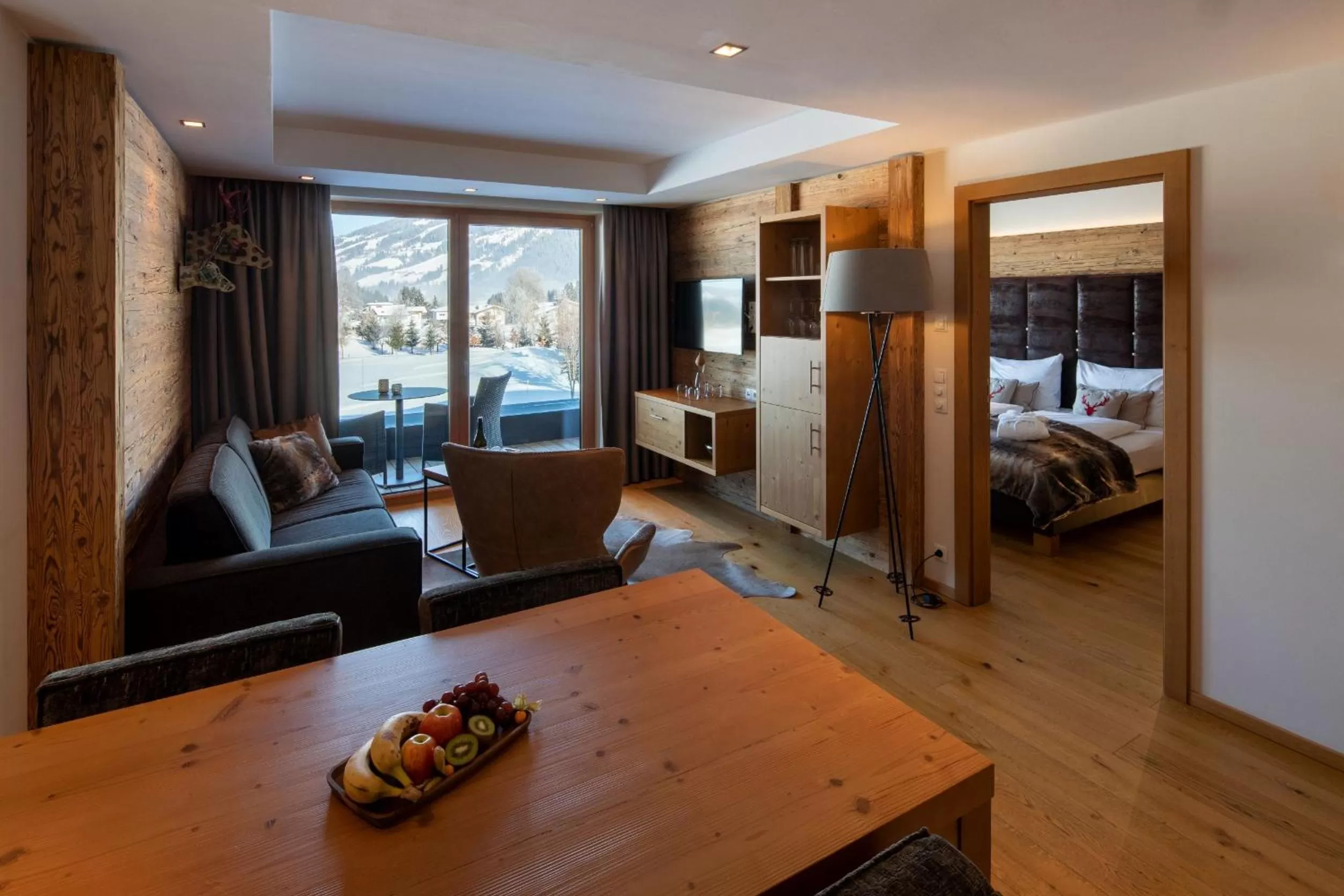 Living room, Bed in APART Resort Westendorf