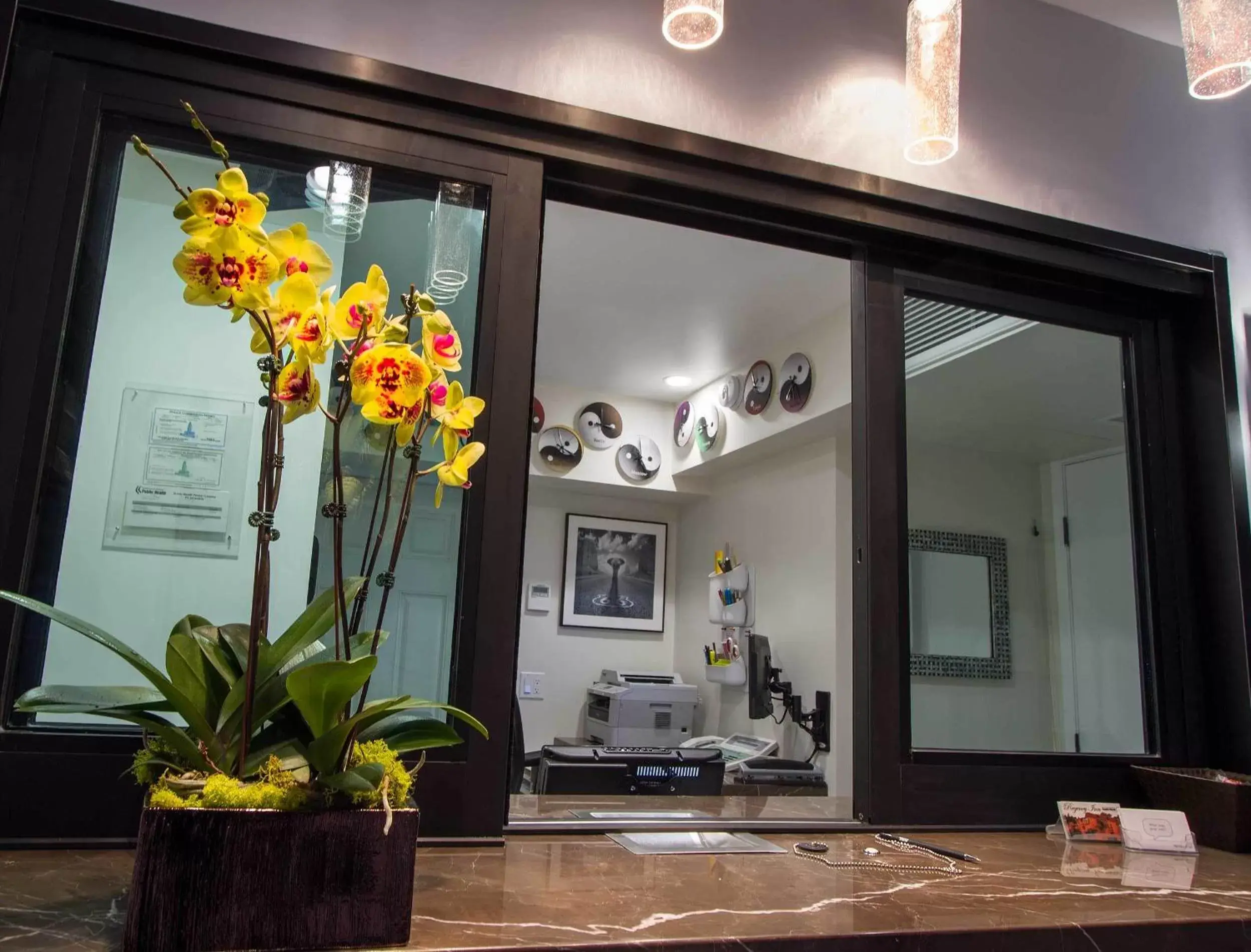 Decorative detail in Regency Inn in Los Angeles Decorative detail in Regency Inn in Los Angeles