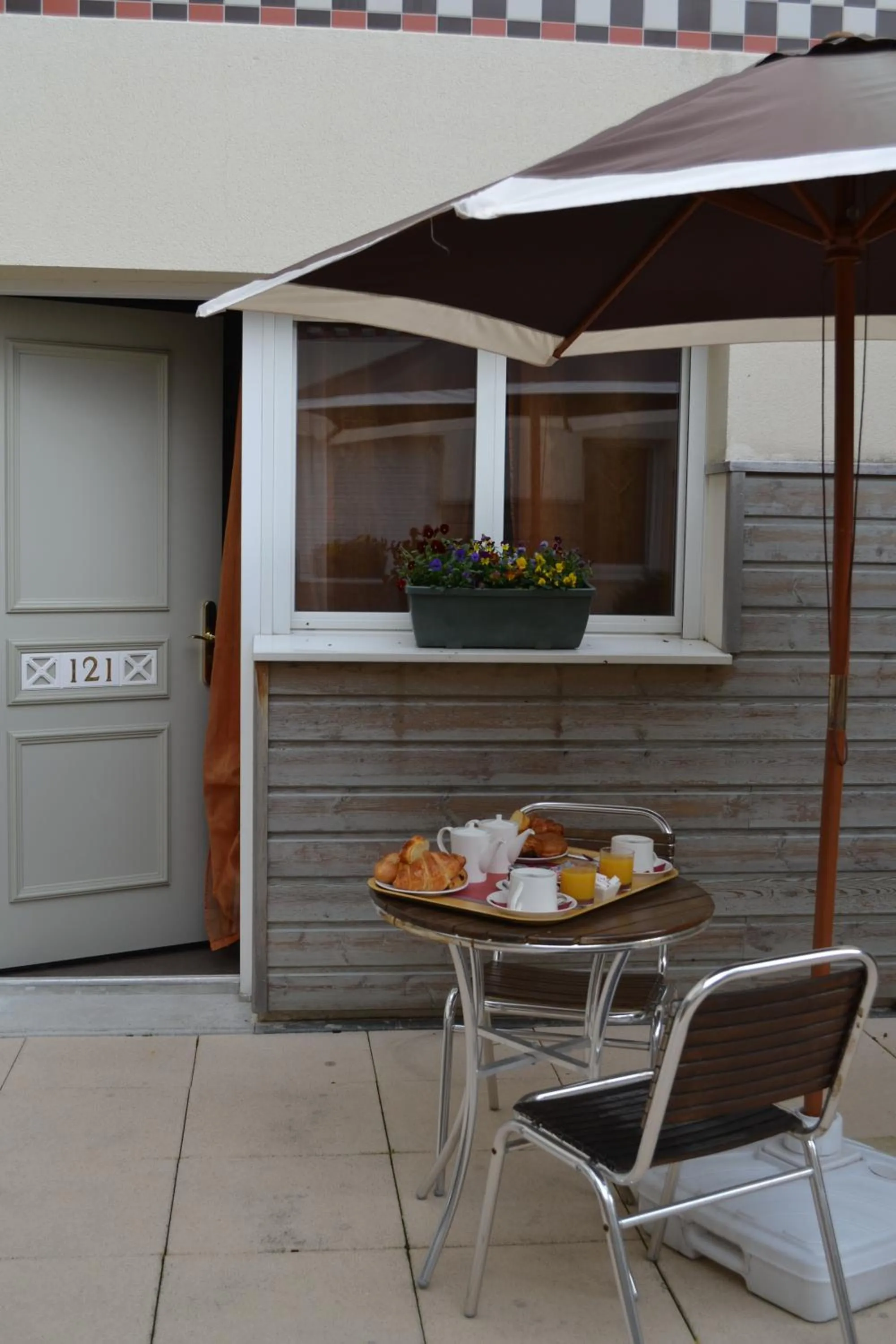 Balcony/Terrace in Almoria Hôtel & SPA