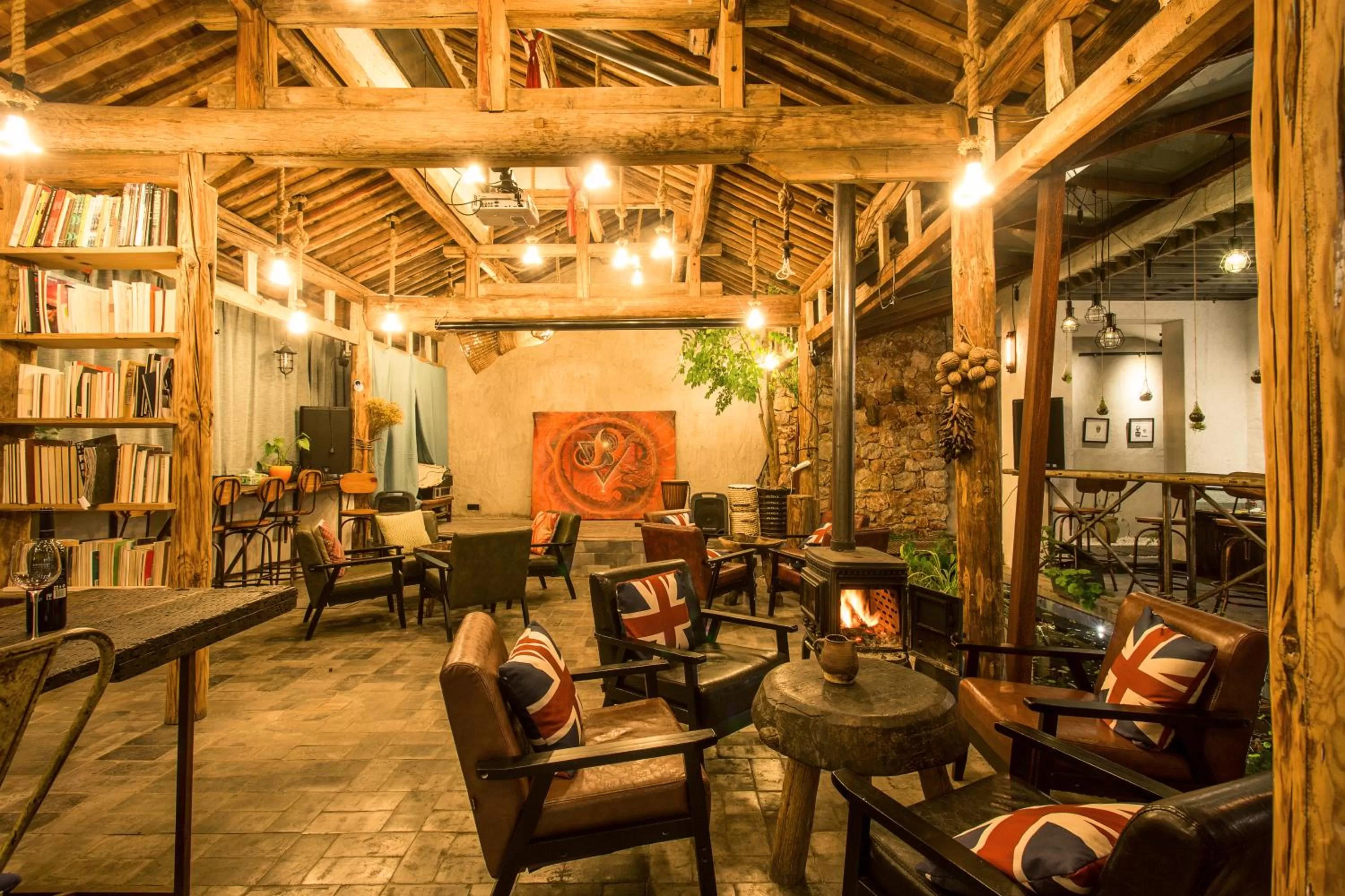 Communal lounge/ TV room in Hidden Hotel