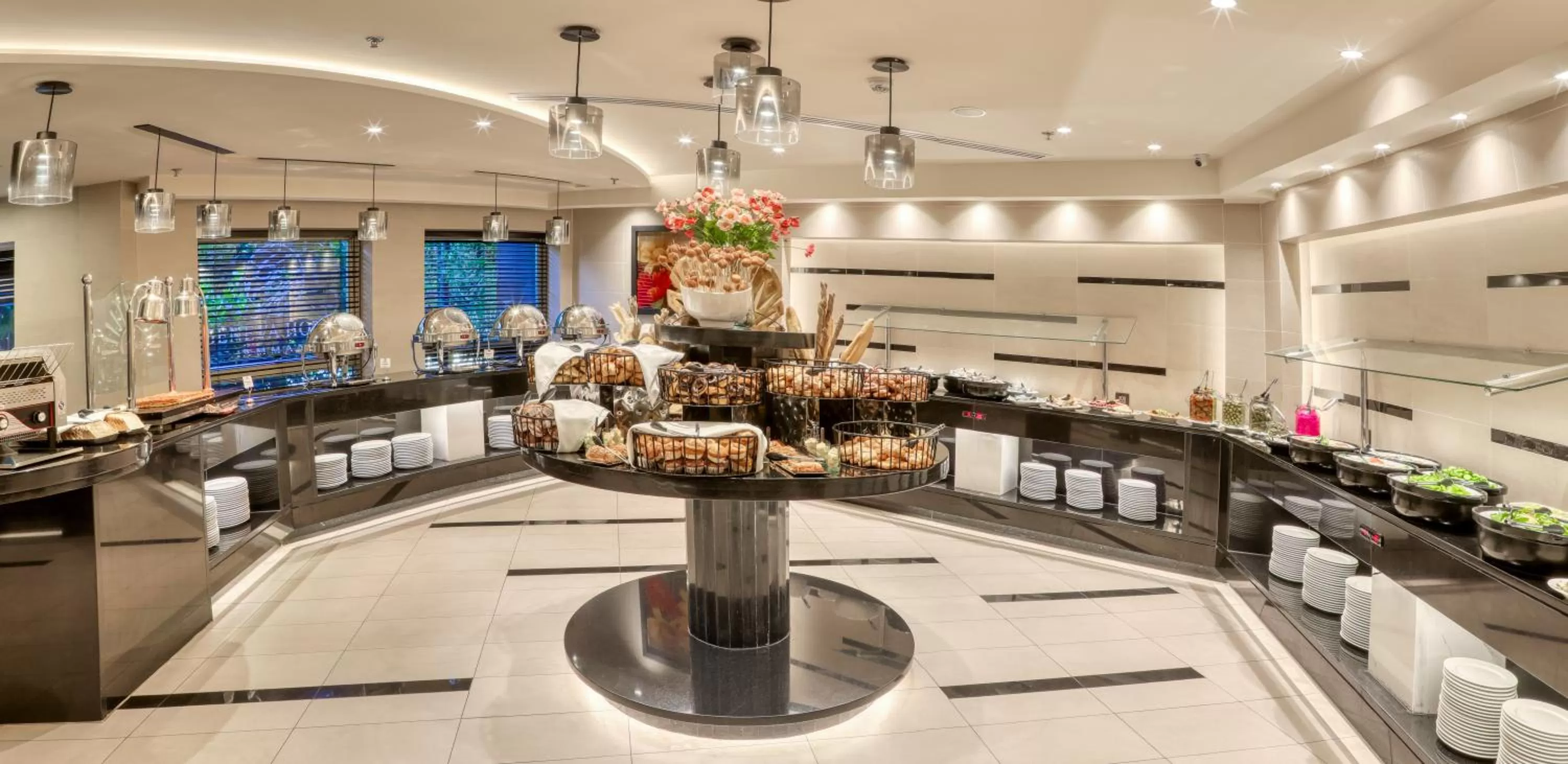 Buffet breakfast in Geneva Hotel