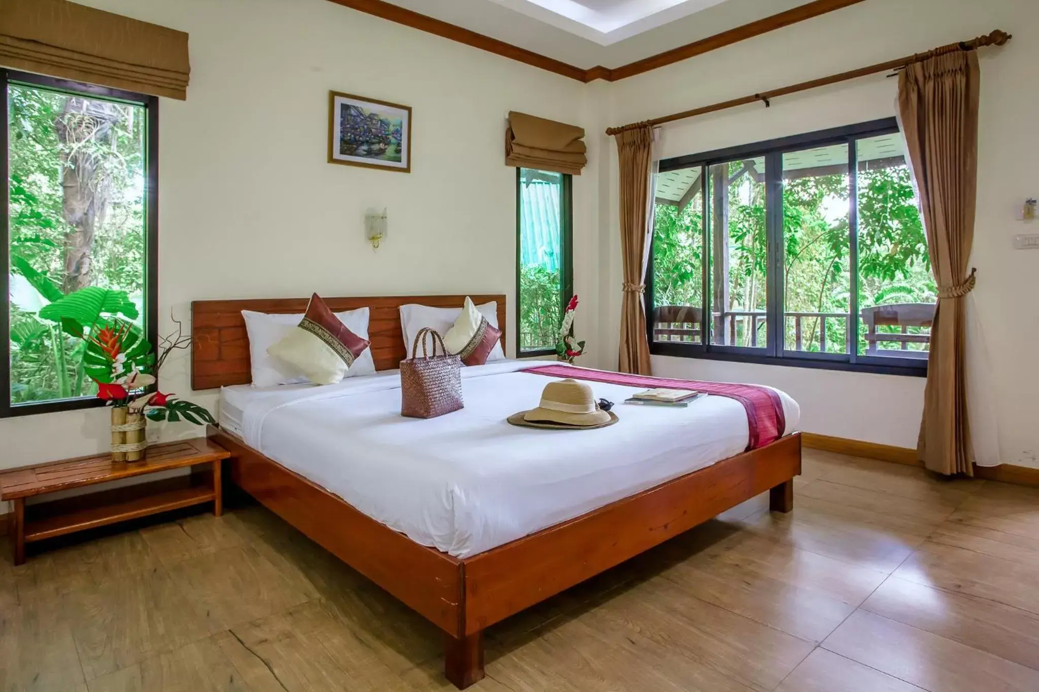 Bed in Aonang Cliff View Resort SHA Extra Plus