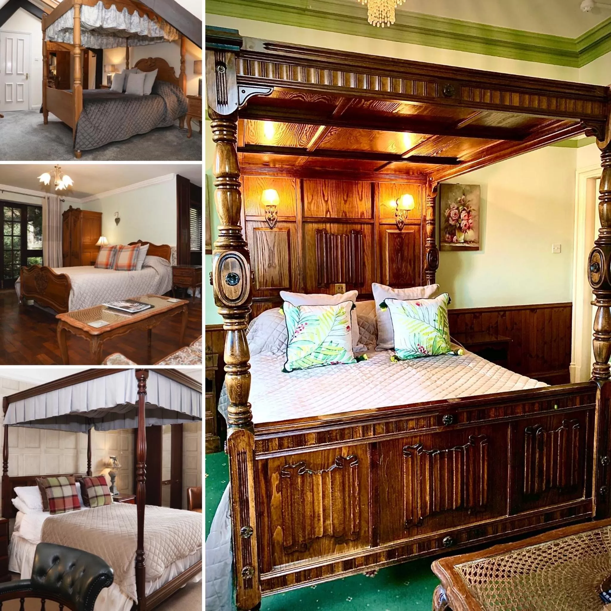 Bed in Rosehill House Hotel