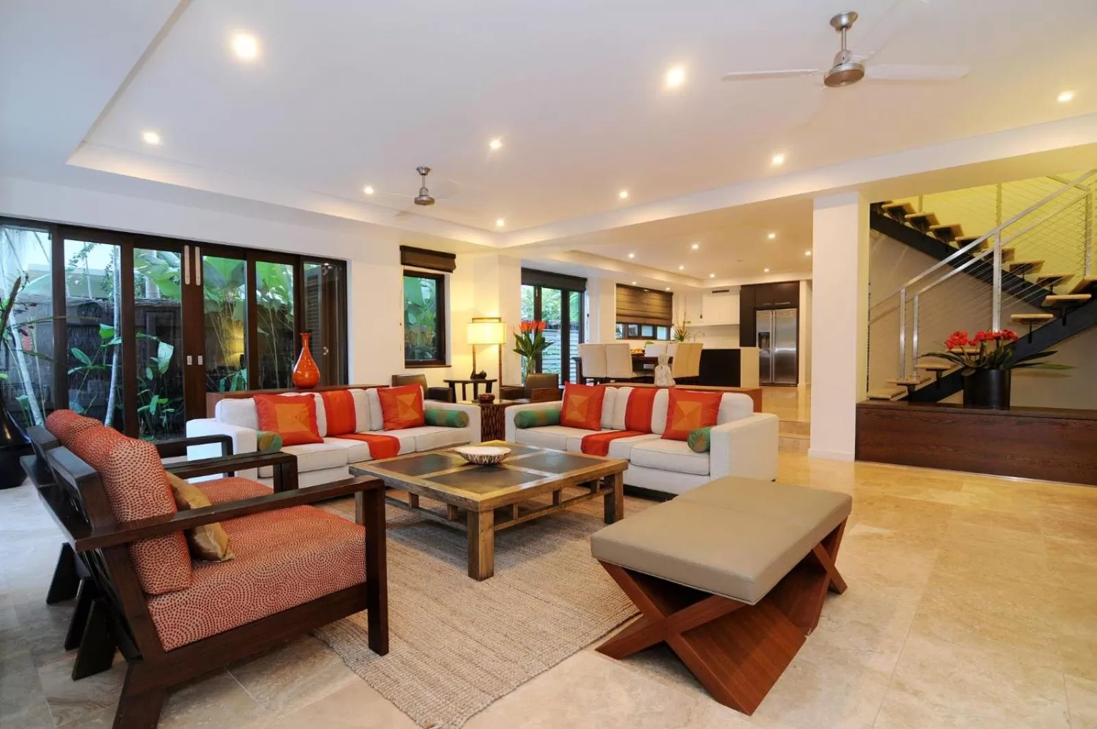 Living room in Port Douglas Private Apartments in Temple