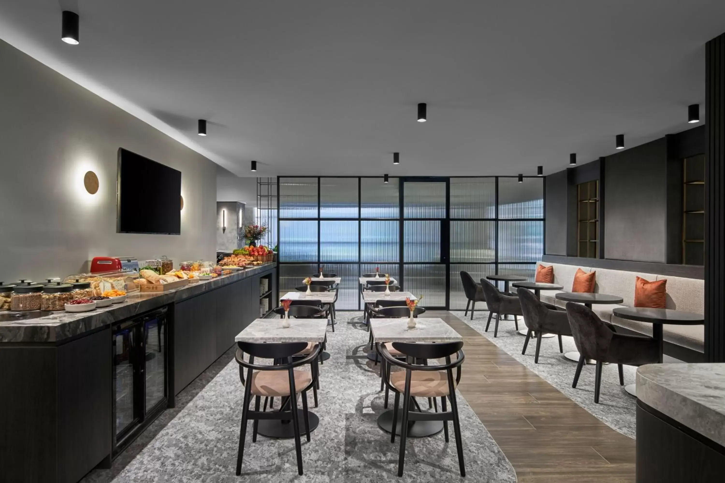 Lounge or bar, Restaurant/Places to Eat in Melbourne Marriott Hotel