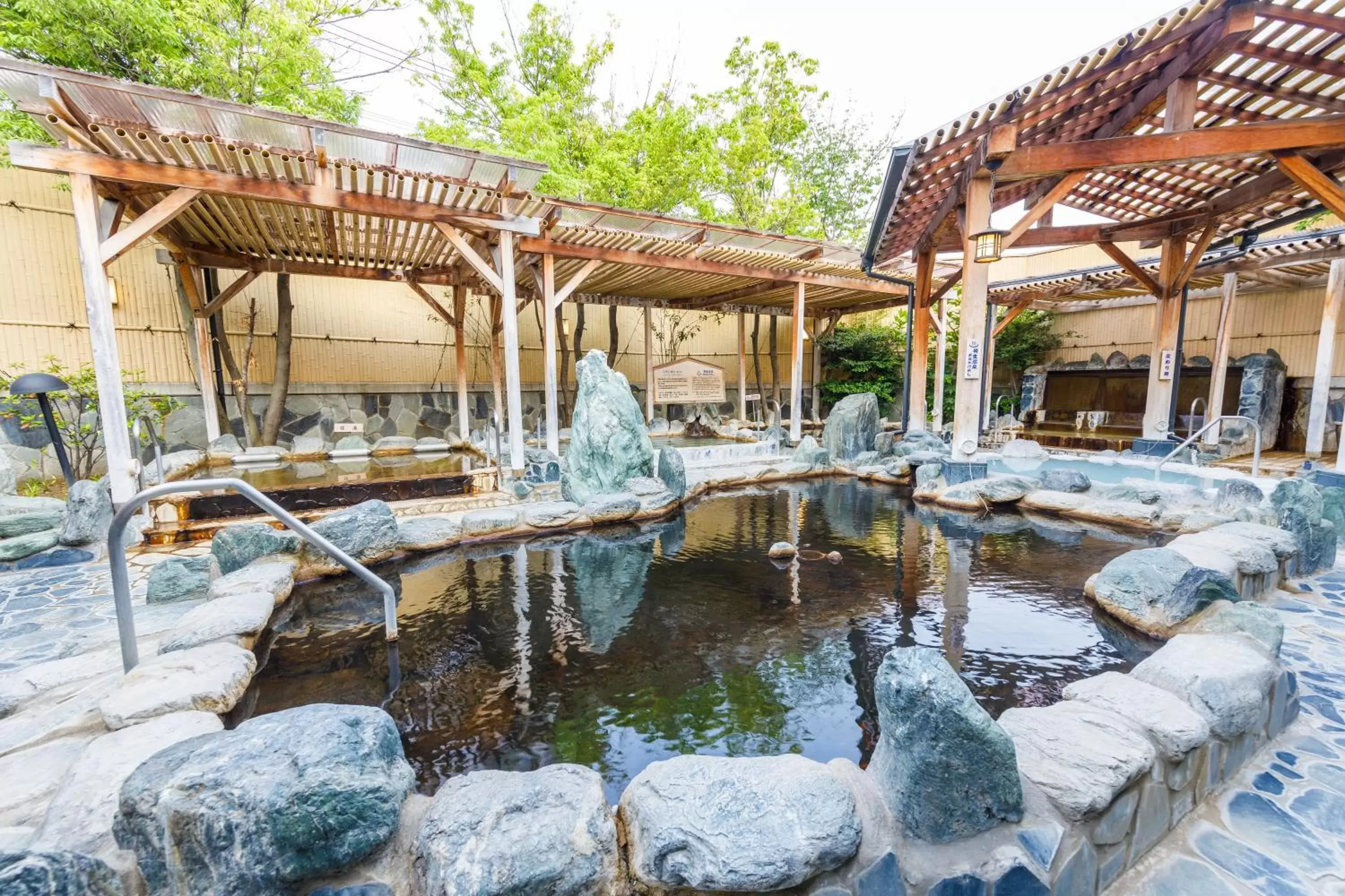 Hot Spring Bath, Winter in Route Inn Grantia Hanyu Spa Resort