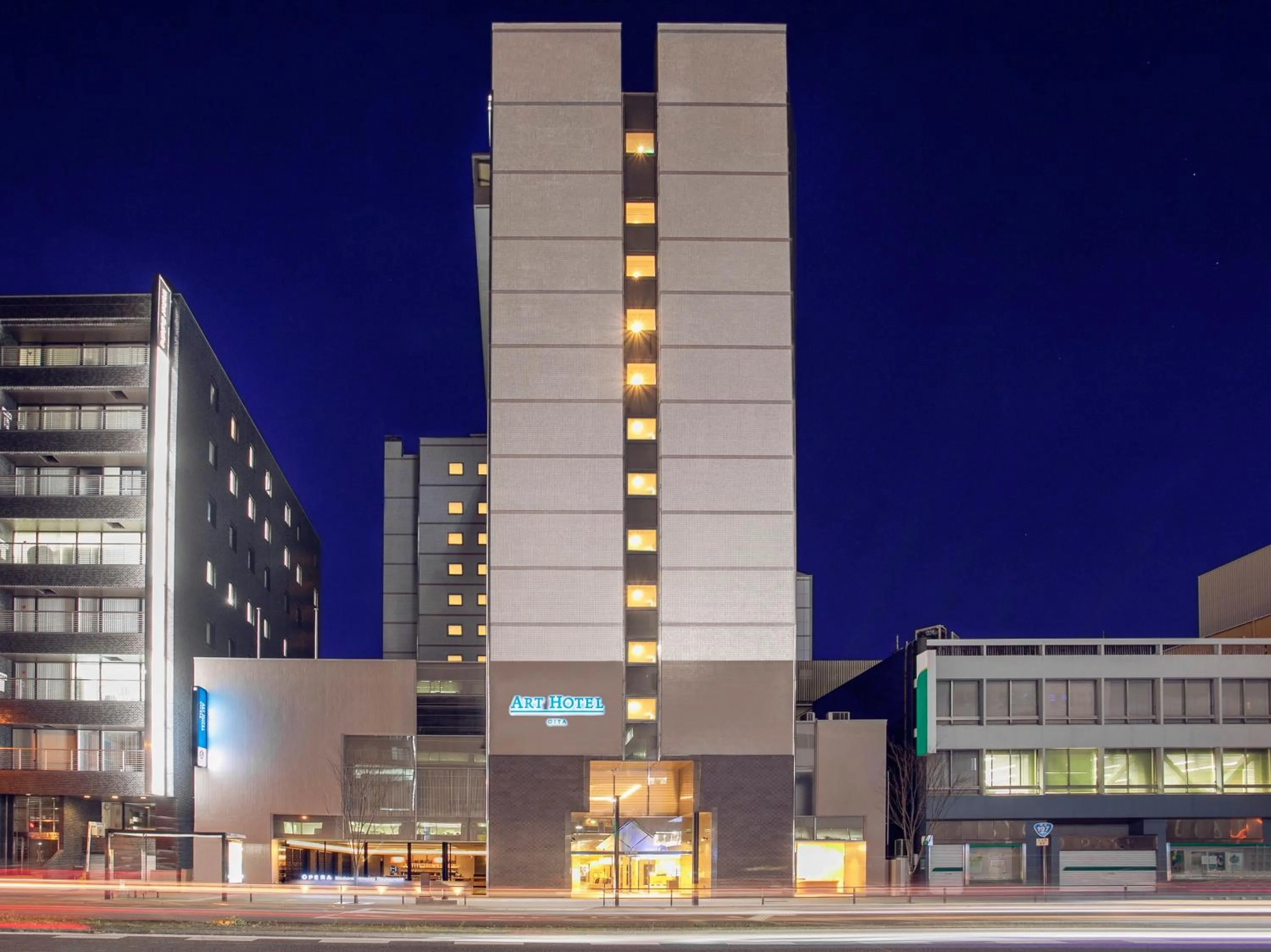 Property building in ART Hotel Oita