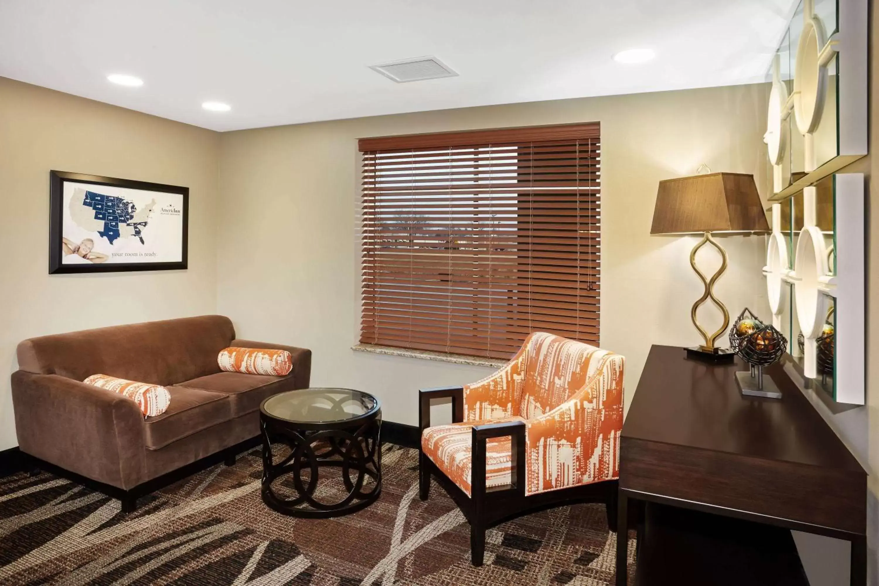 Lobby or reception, Seating Area in AmericInn by Wyndham Waupun