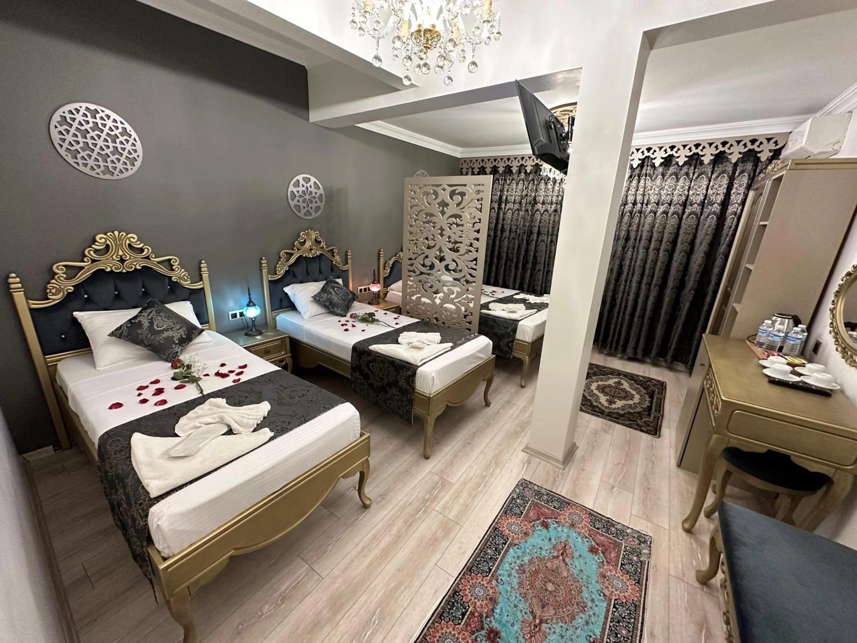 Bed in Ethnica Suites