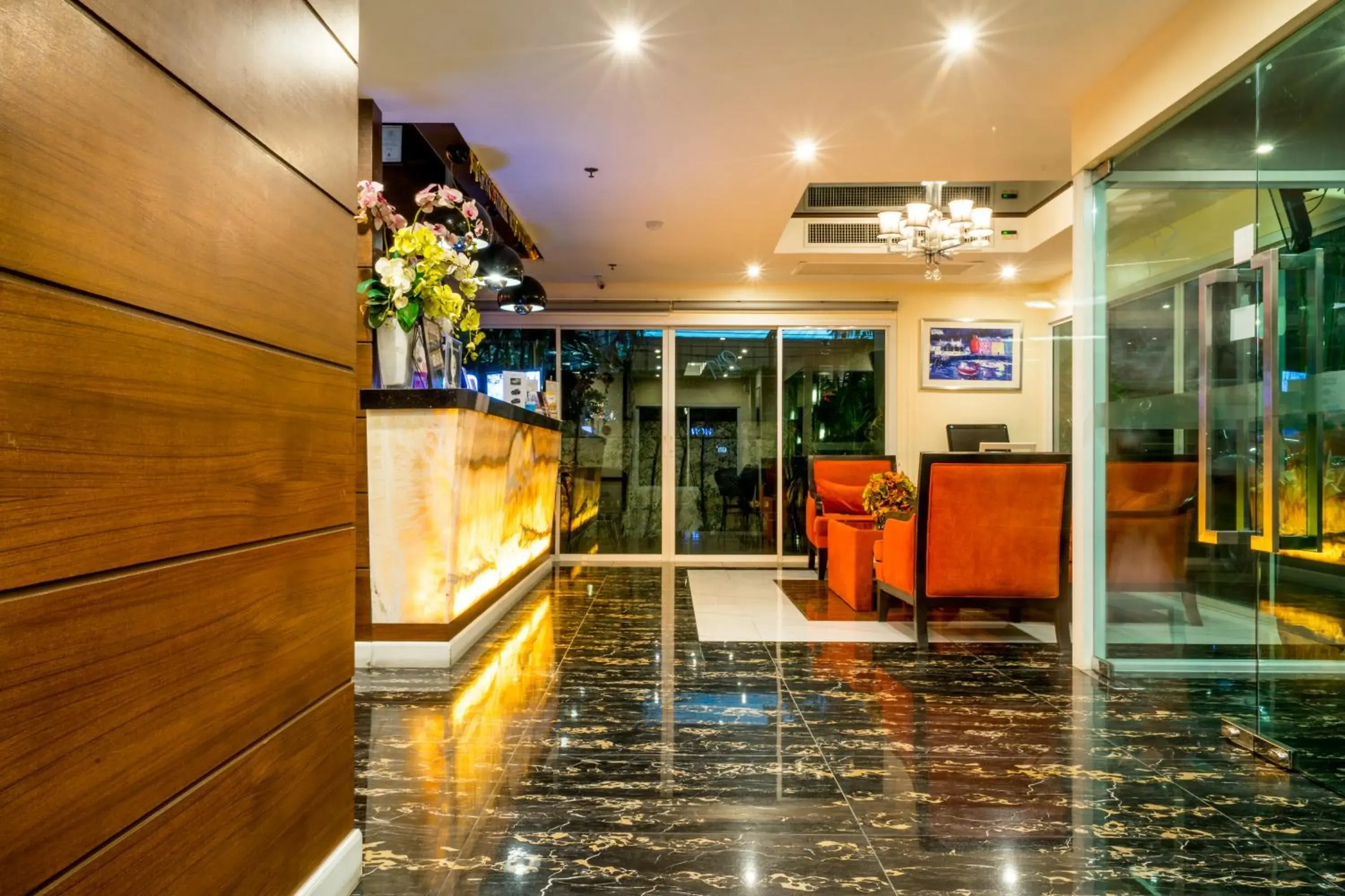 Lobby or reception in 247 Boutique Hotel