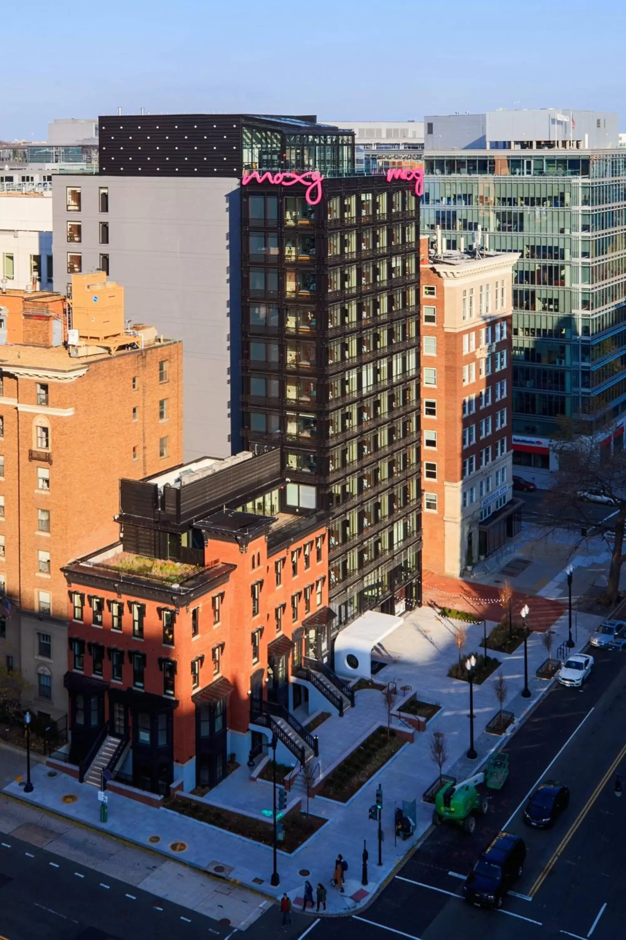 Property building, Bird's-eye View in Moxy Washington, DC Downtown