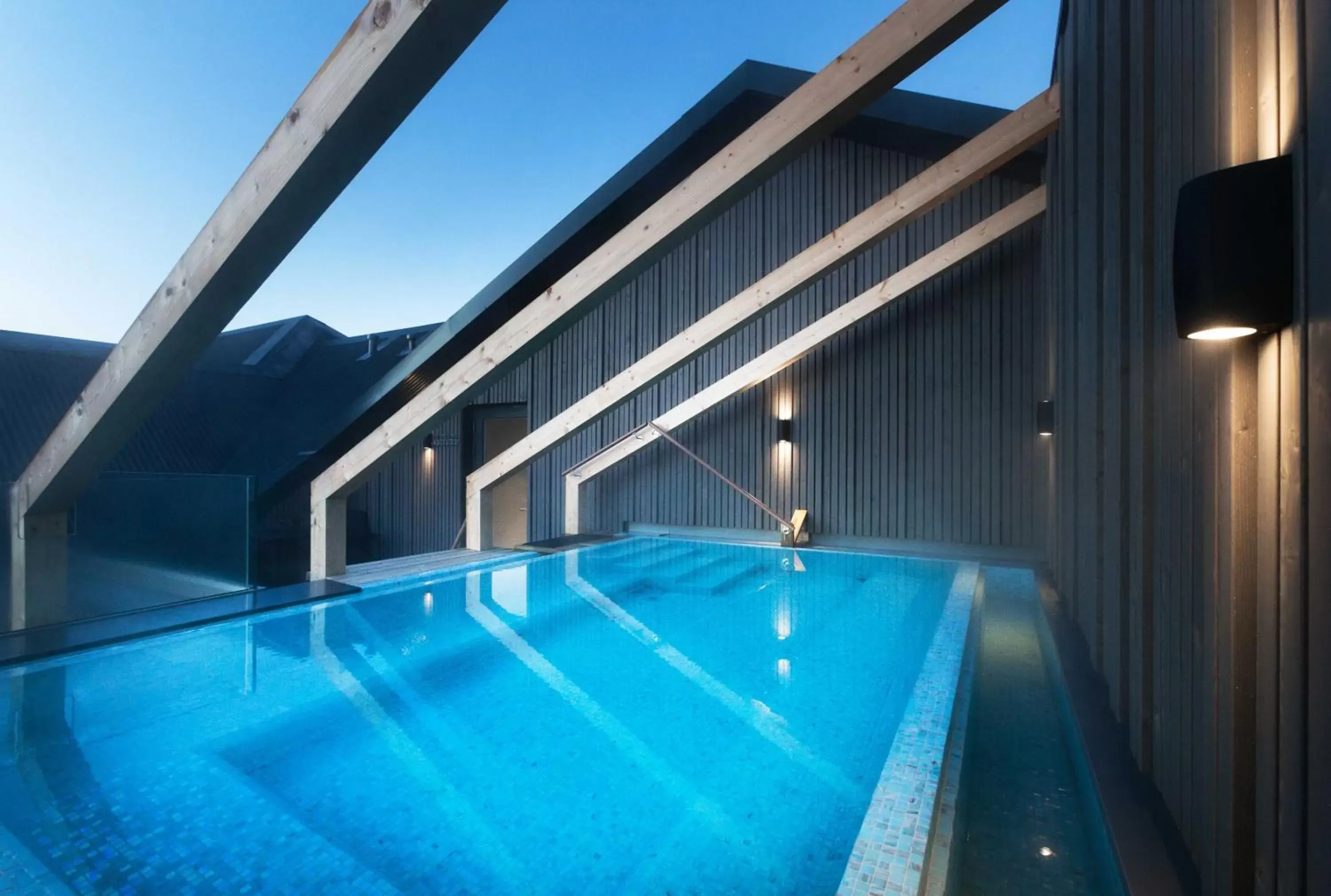 Swimming Pool in Hotel Berg by Keflavik Airport