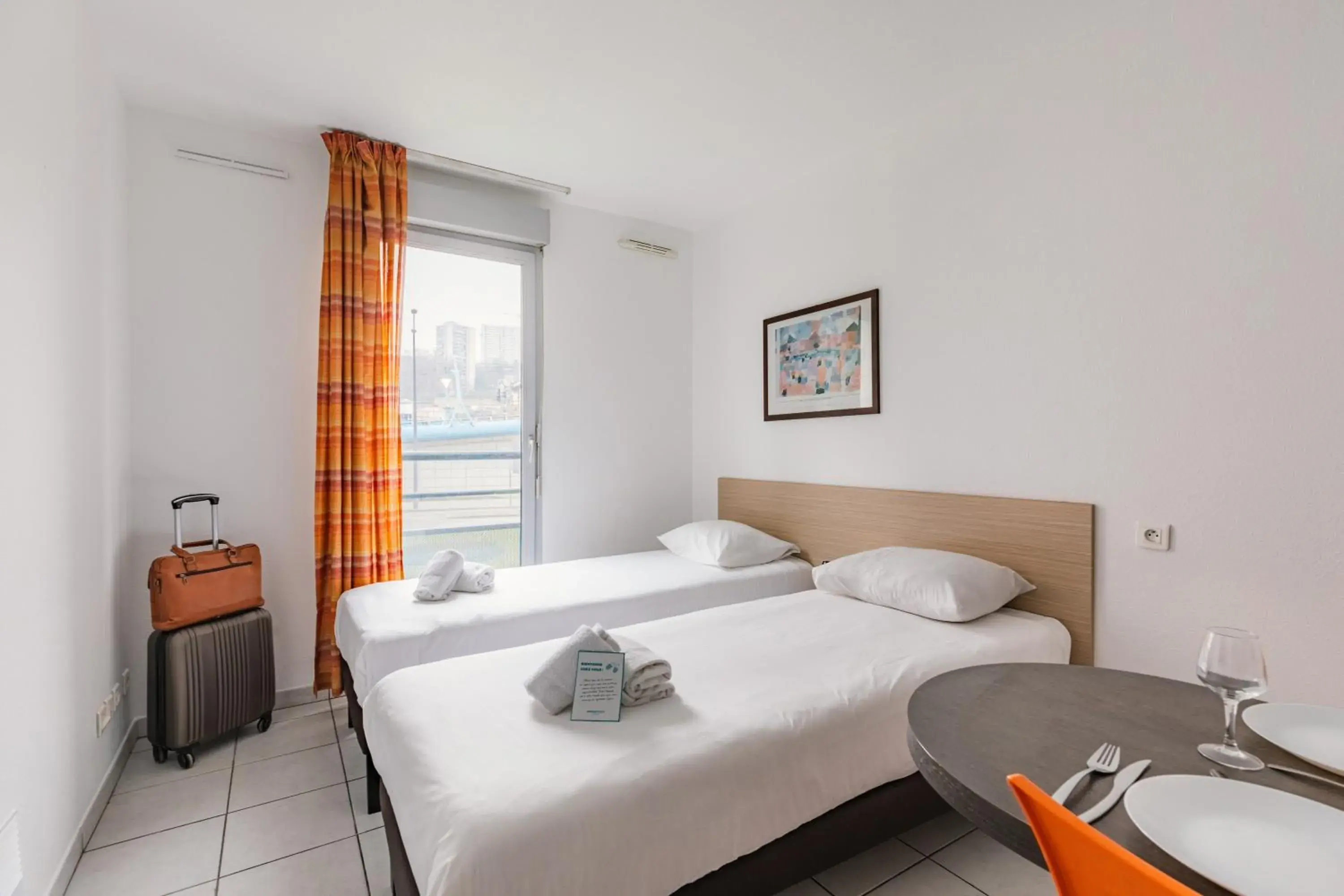 Bed in Appart'City Lyon Vaise St Cyr