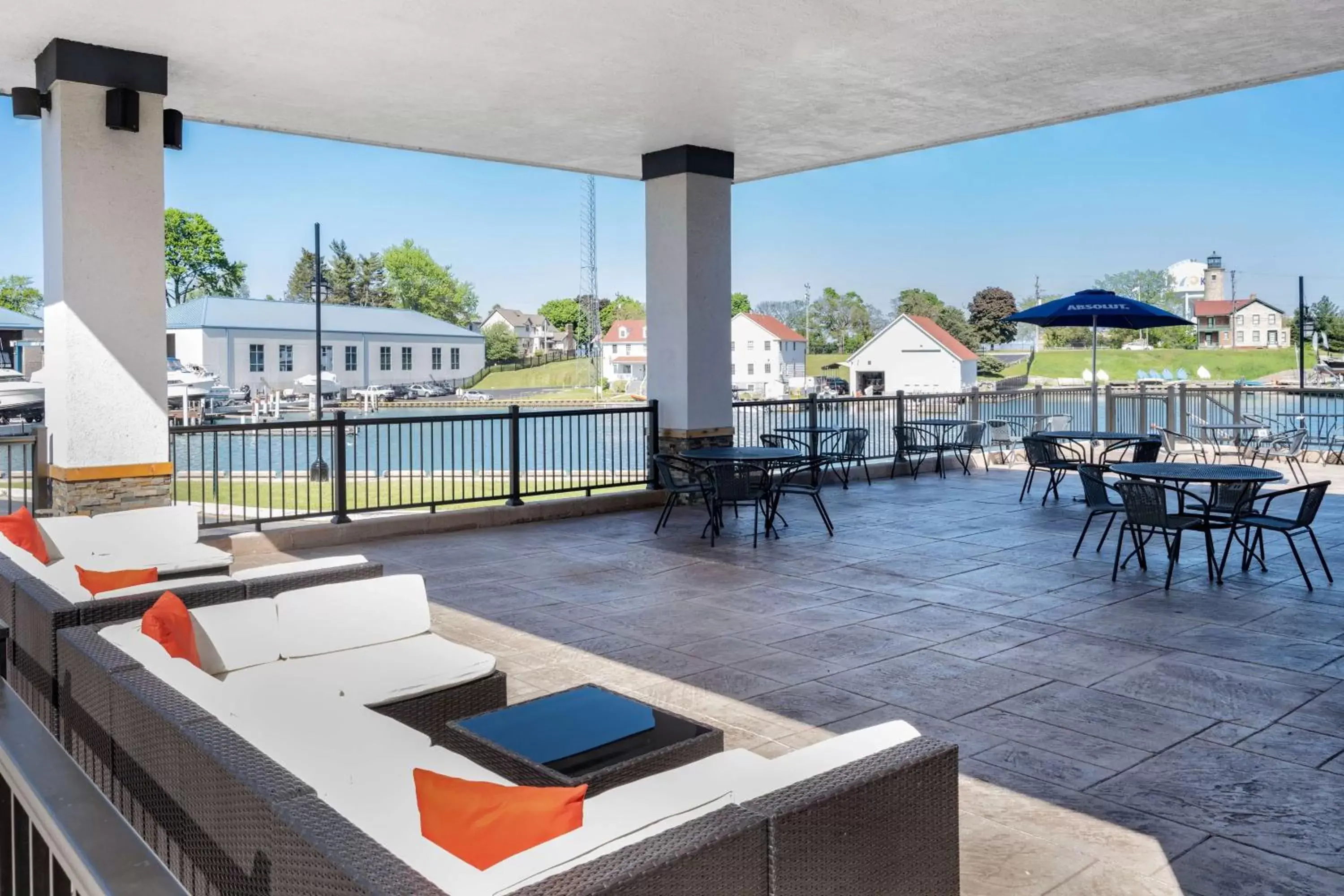 Inner courtyard view in Wyndham Garden Kenosha