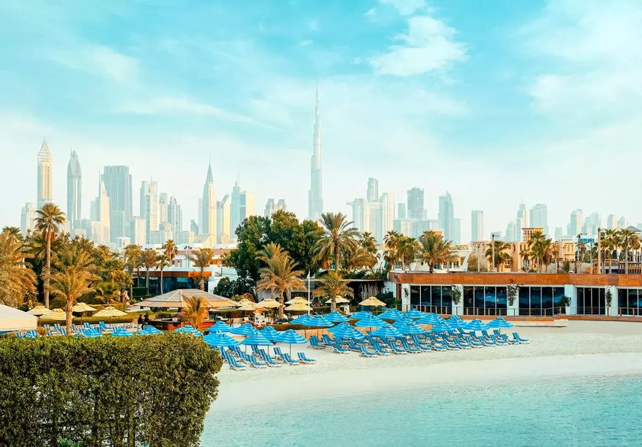 Property building, Swimming Pool in Dubai Marine Beach Resort & Spa