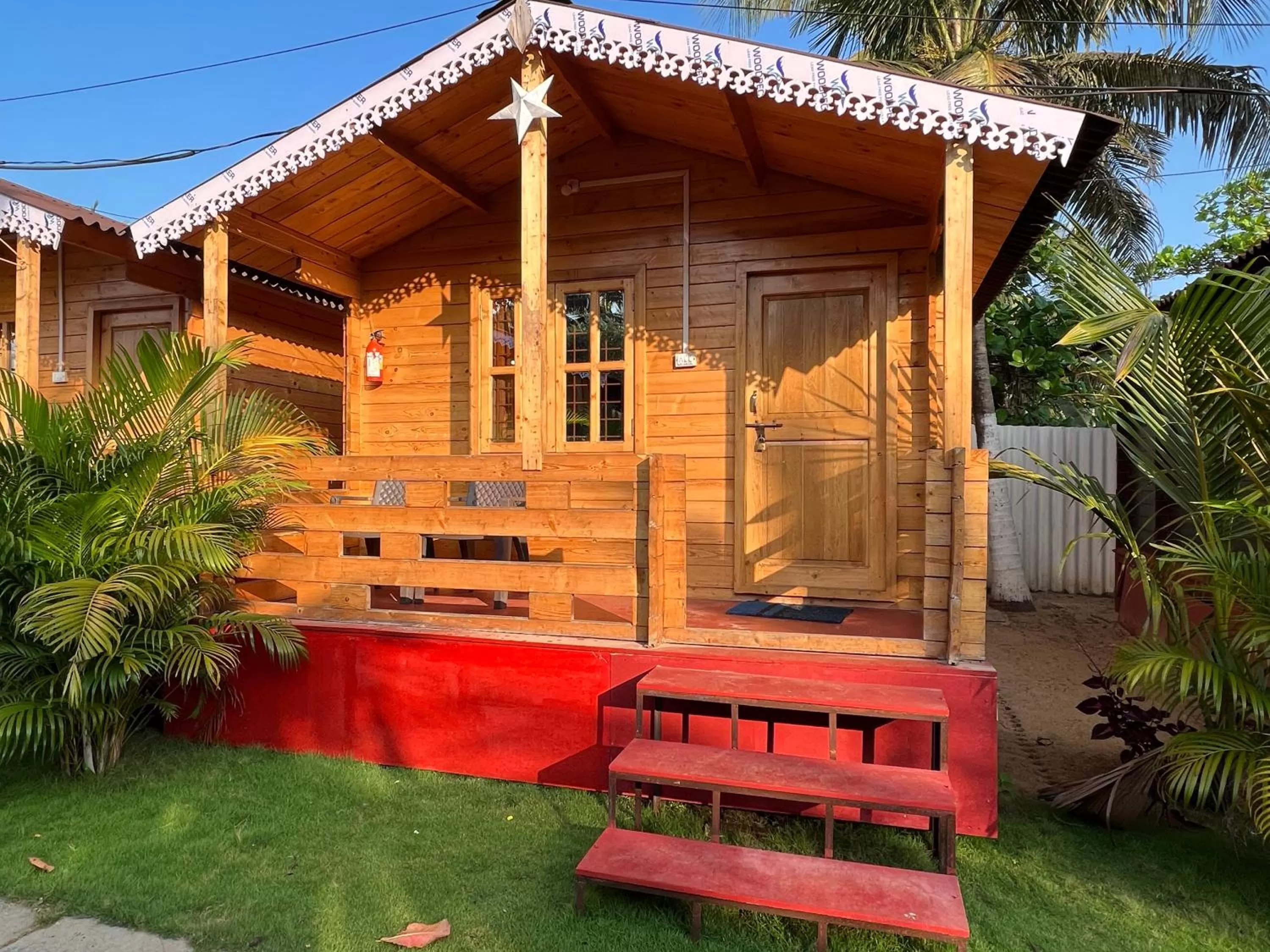 Garden view in Happy Shack Beach And Wooden Huts