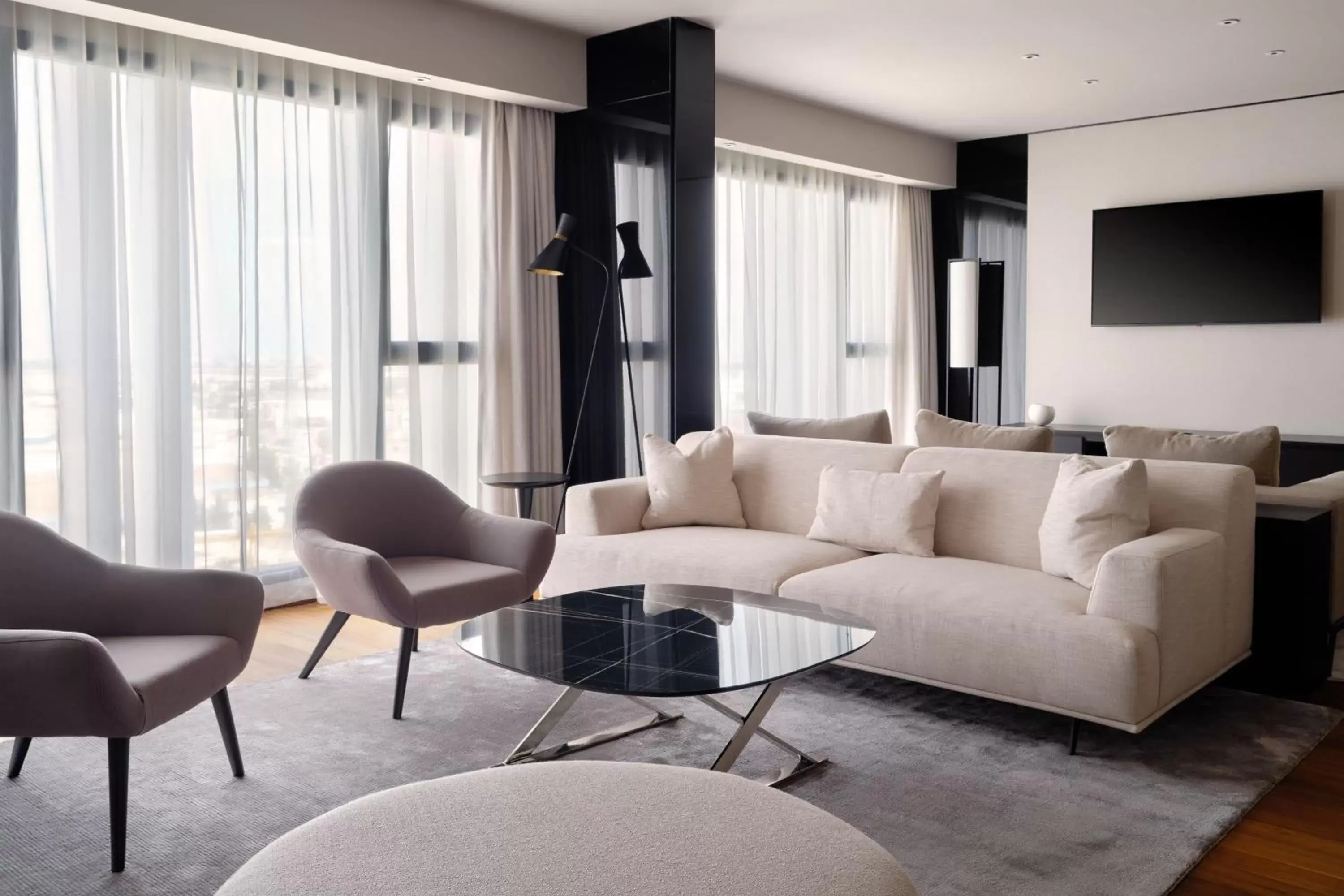Living room, Seating Area in Tunis Marriott Hotel