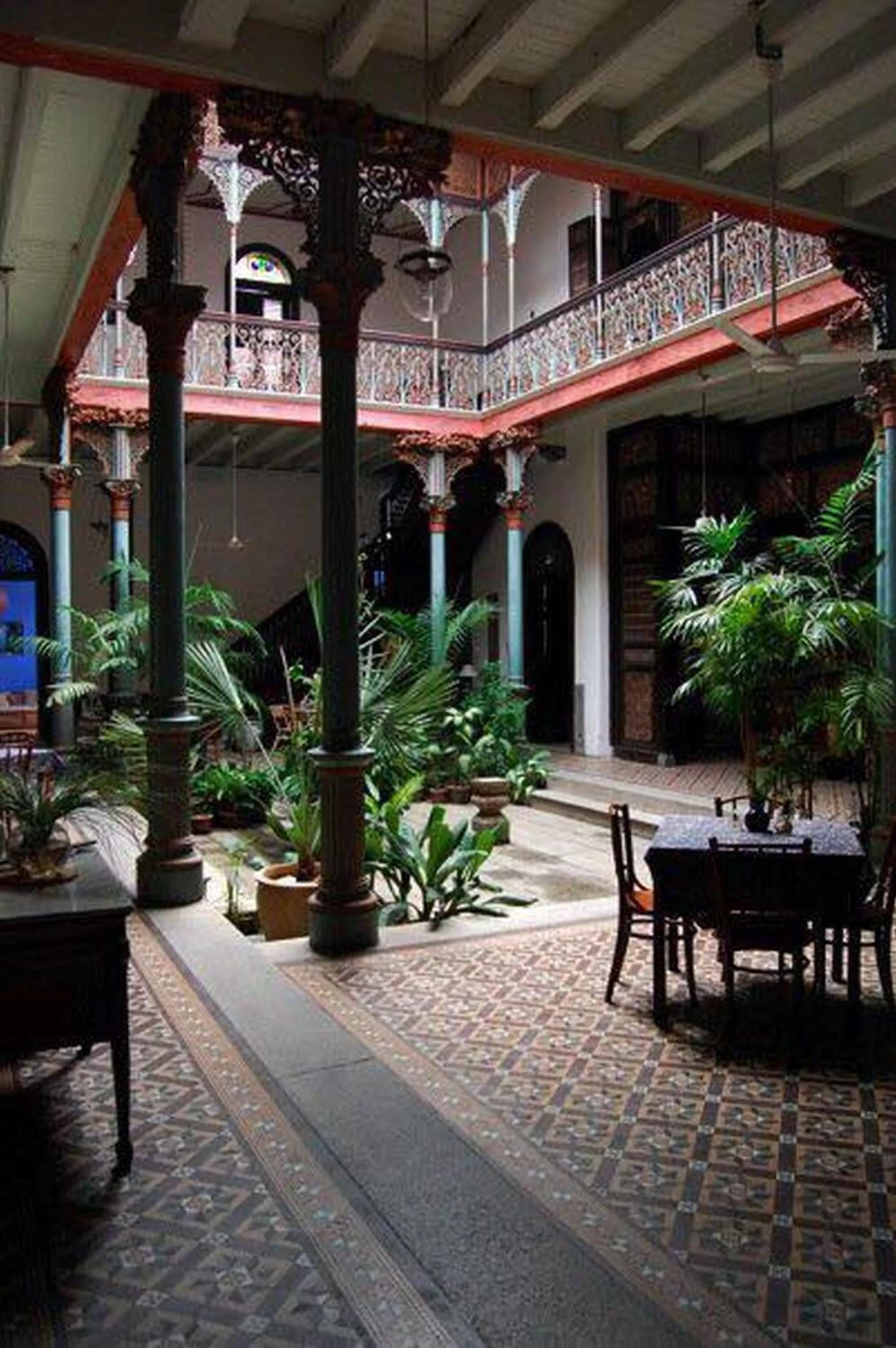 Patio in Cheong Fatt Tze - The Blue Mansion