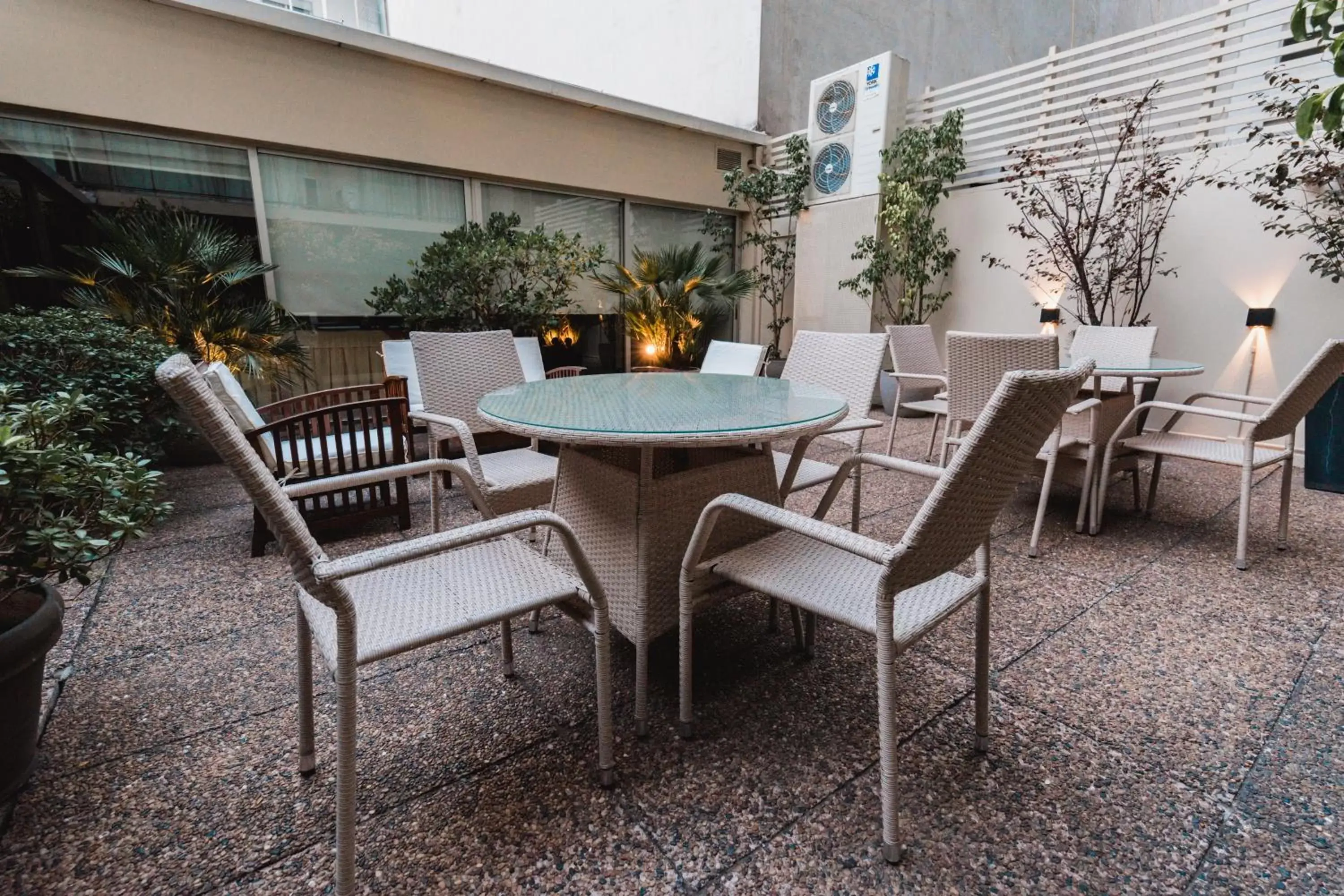 Patio in Punta Trouville Hotel