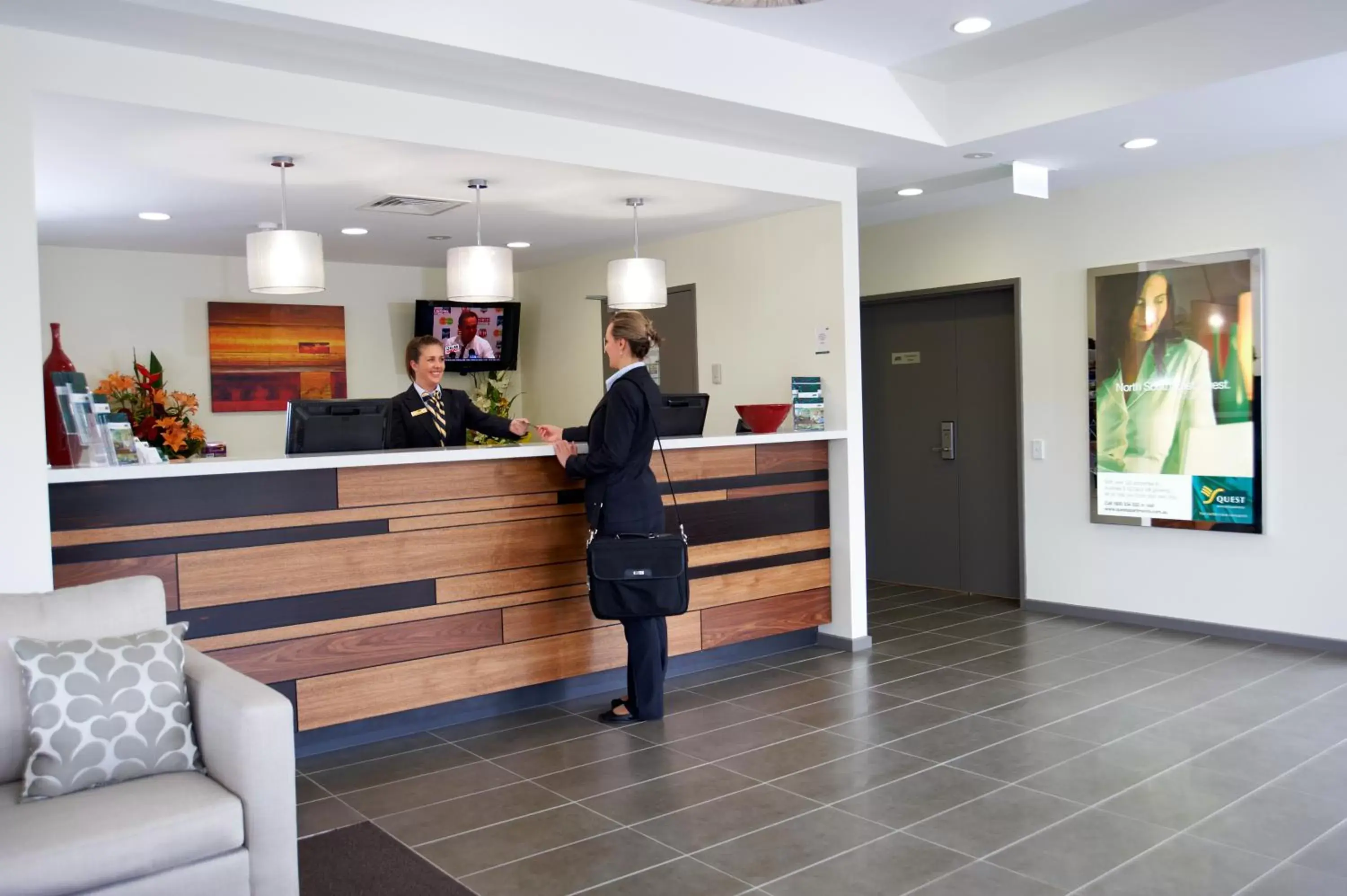 Lobby or reception in Quest Moorabbin Lobby or reception in Quest Moorabbin